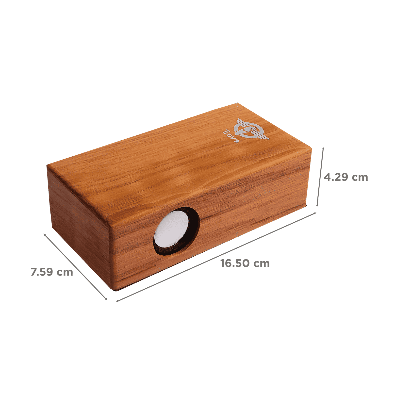 Trovo Wooden Induction 3W Portable Bluetooth Speaker (5.1 Channel, 4 Hours Playtime, Brown)_2