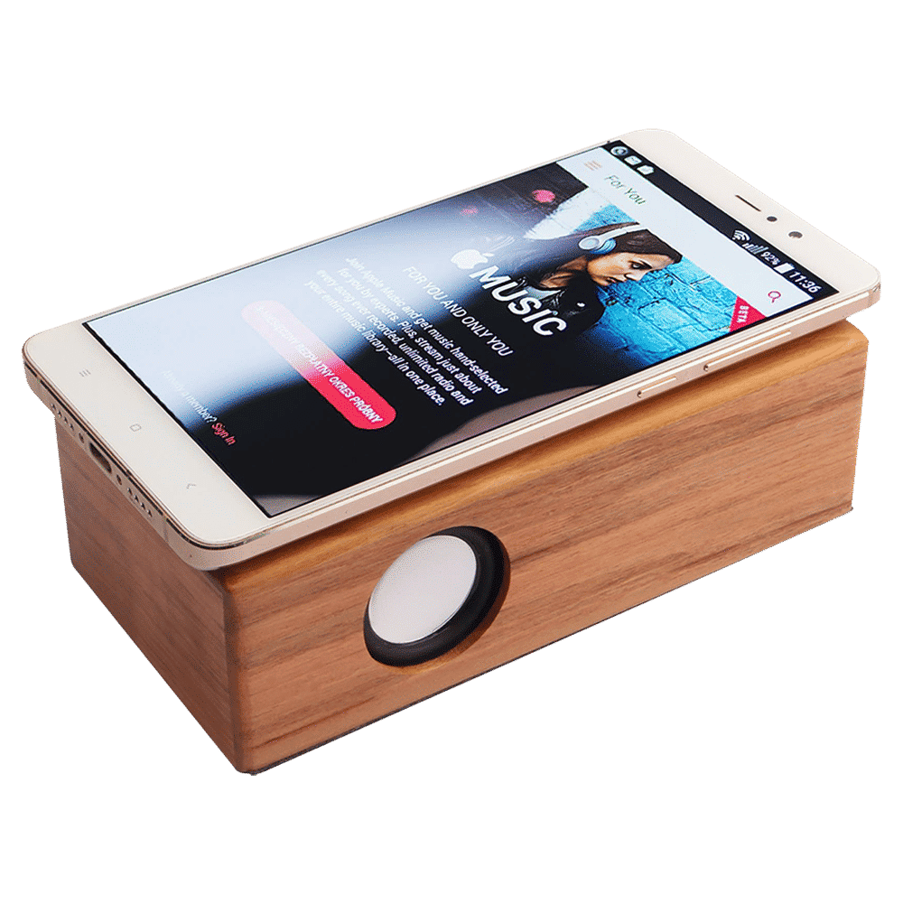 Trovo Wooden Induction 3W Portable Bluetooth Speaker (5.1 Channel, 4 Hours Playtime, Brown)_8