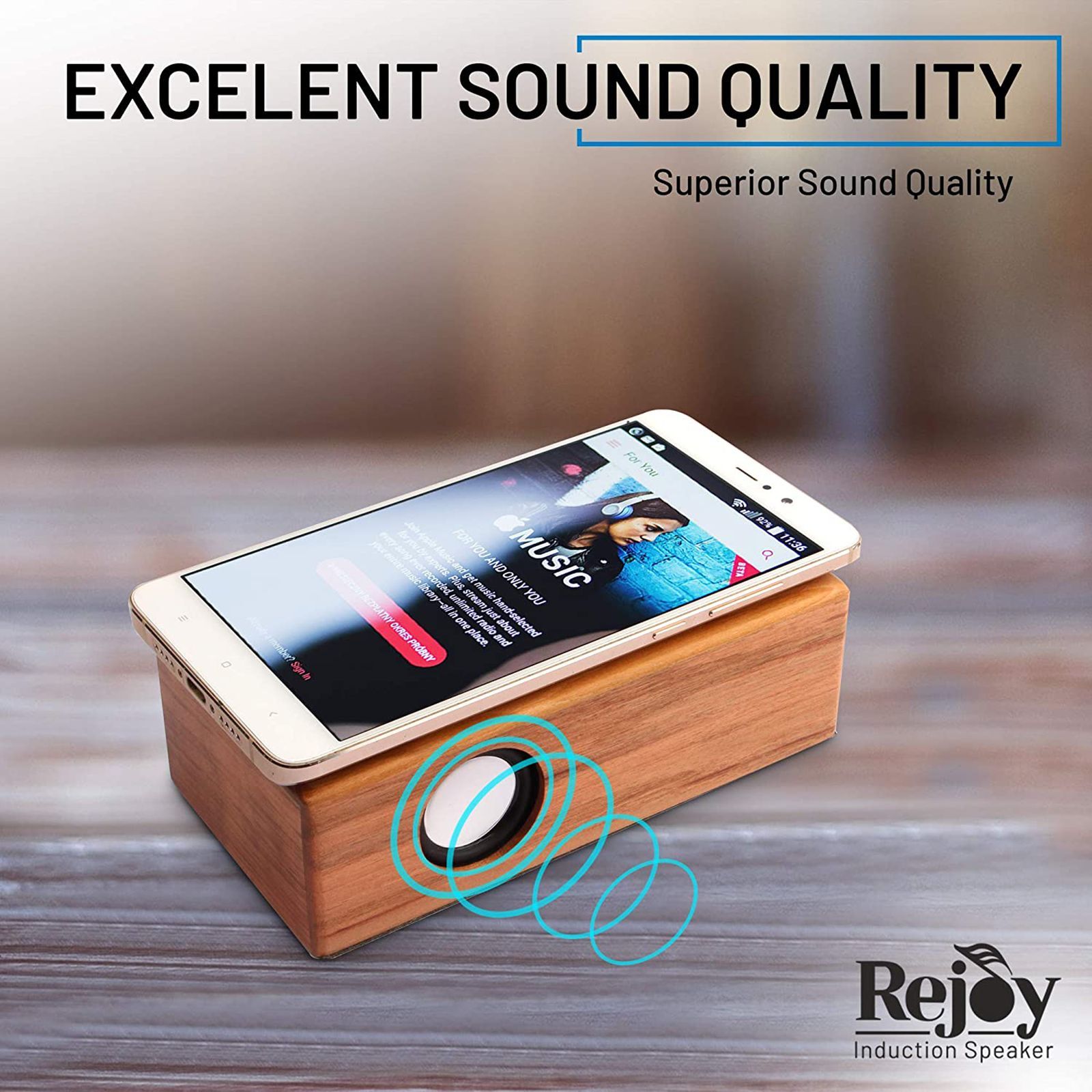 Trovo Wooden Induction 3W Portable Bluetooth Speaker (5.1 Channel, 4 Hours Playtime, Brown)_9