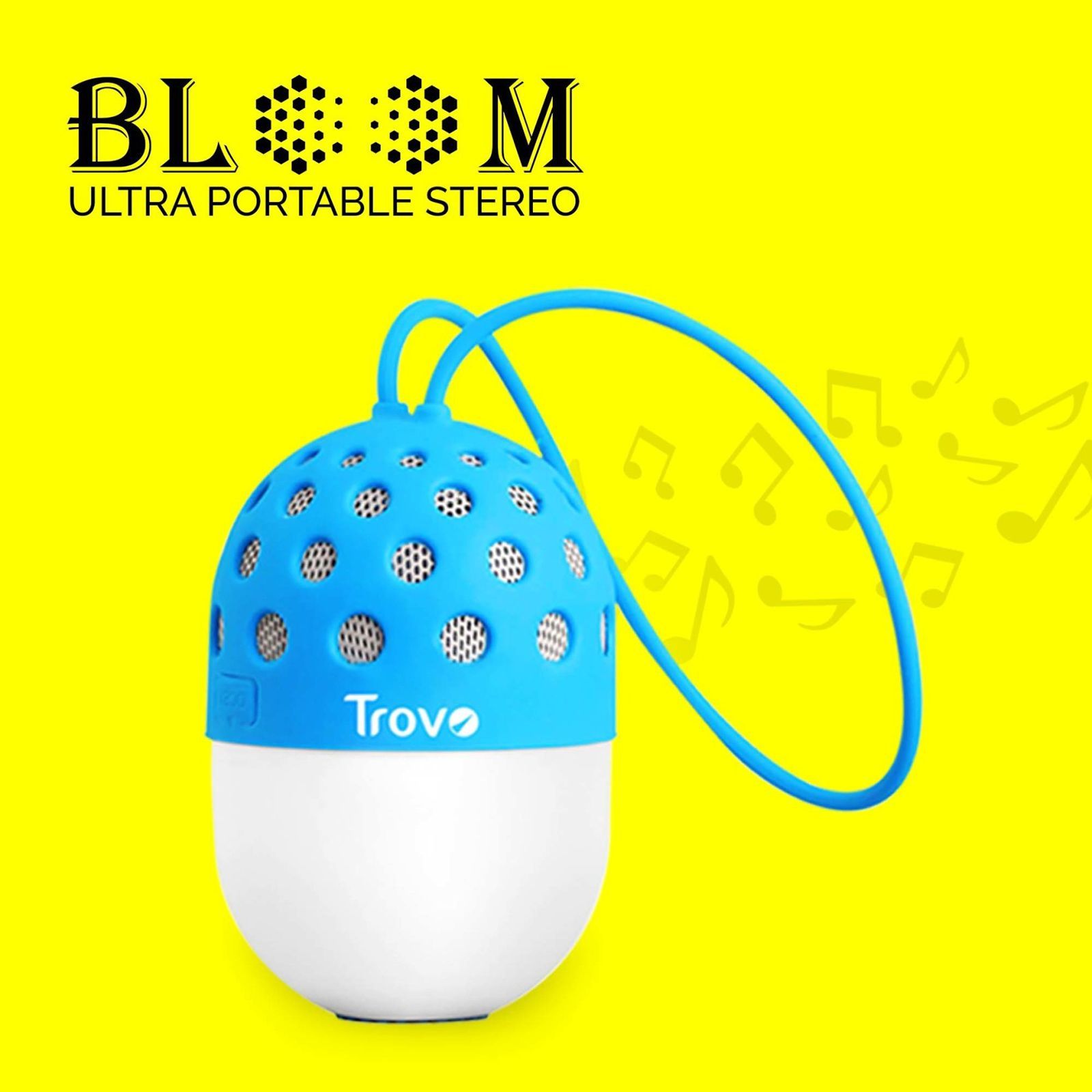 Trovo TBS-54 3W Portable Bluetooth Speaker (Water Resistant, LED Light Display,  2.1 Channel, Blue)_3