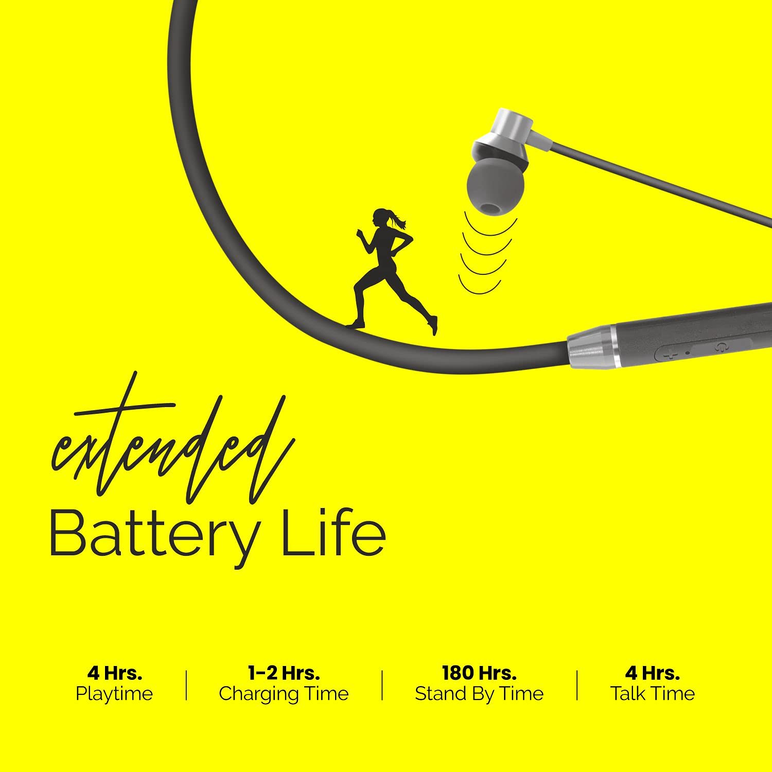 Trovo RBE-38 Neckband with Noise Isolation (Sweat & Water Resistant, Hands Free Calling, Black)_8