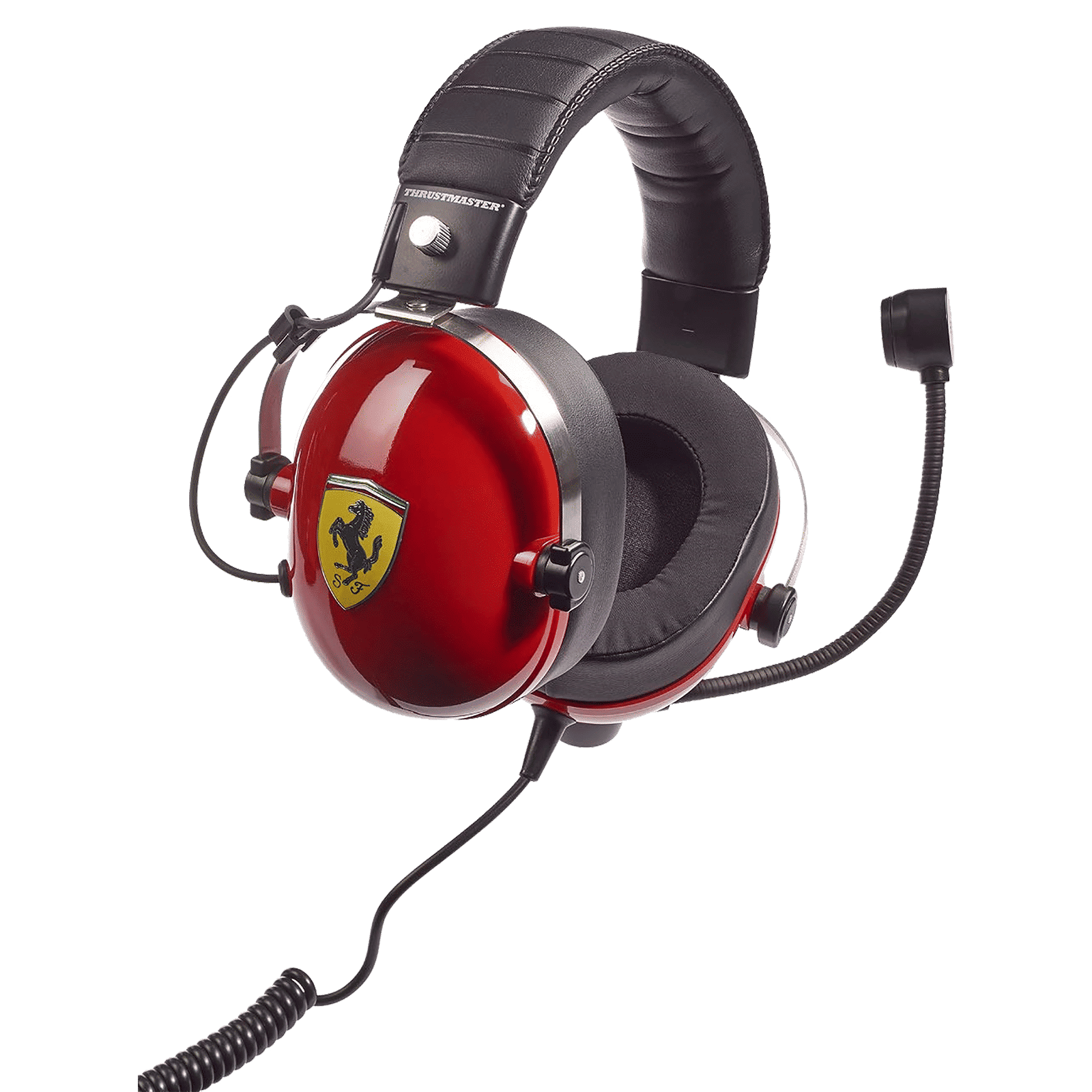 THRUSTMASTER T-RACING SCUDERIA 4060105 Wired Headset with Mic (Over Ear, Red & Black)_4