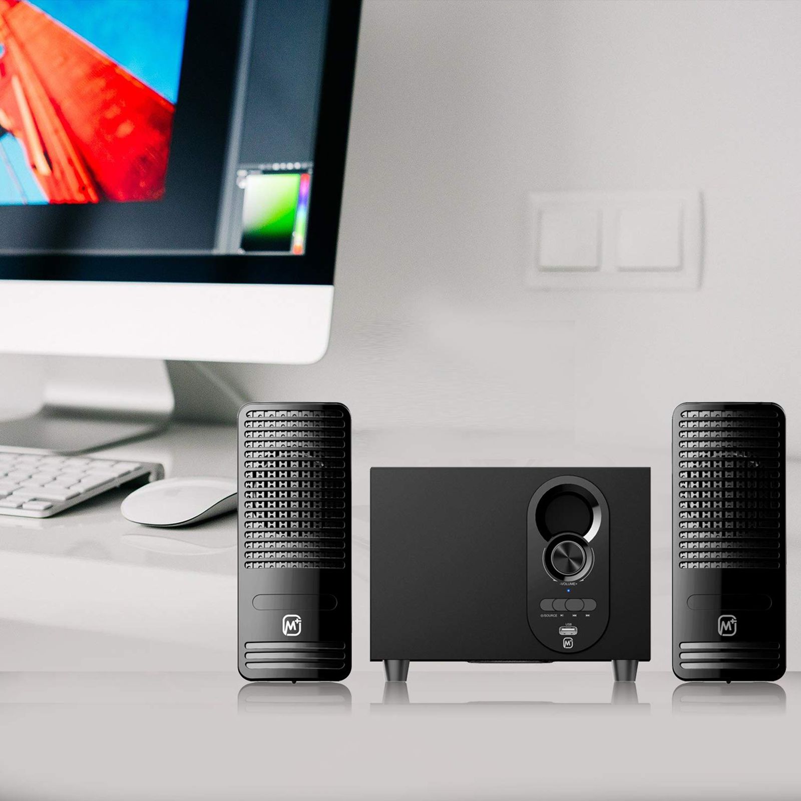 Matata 12W Multimedia Speaker (Loud & Clear Audio, 2.1 Channel, Black)_5