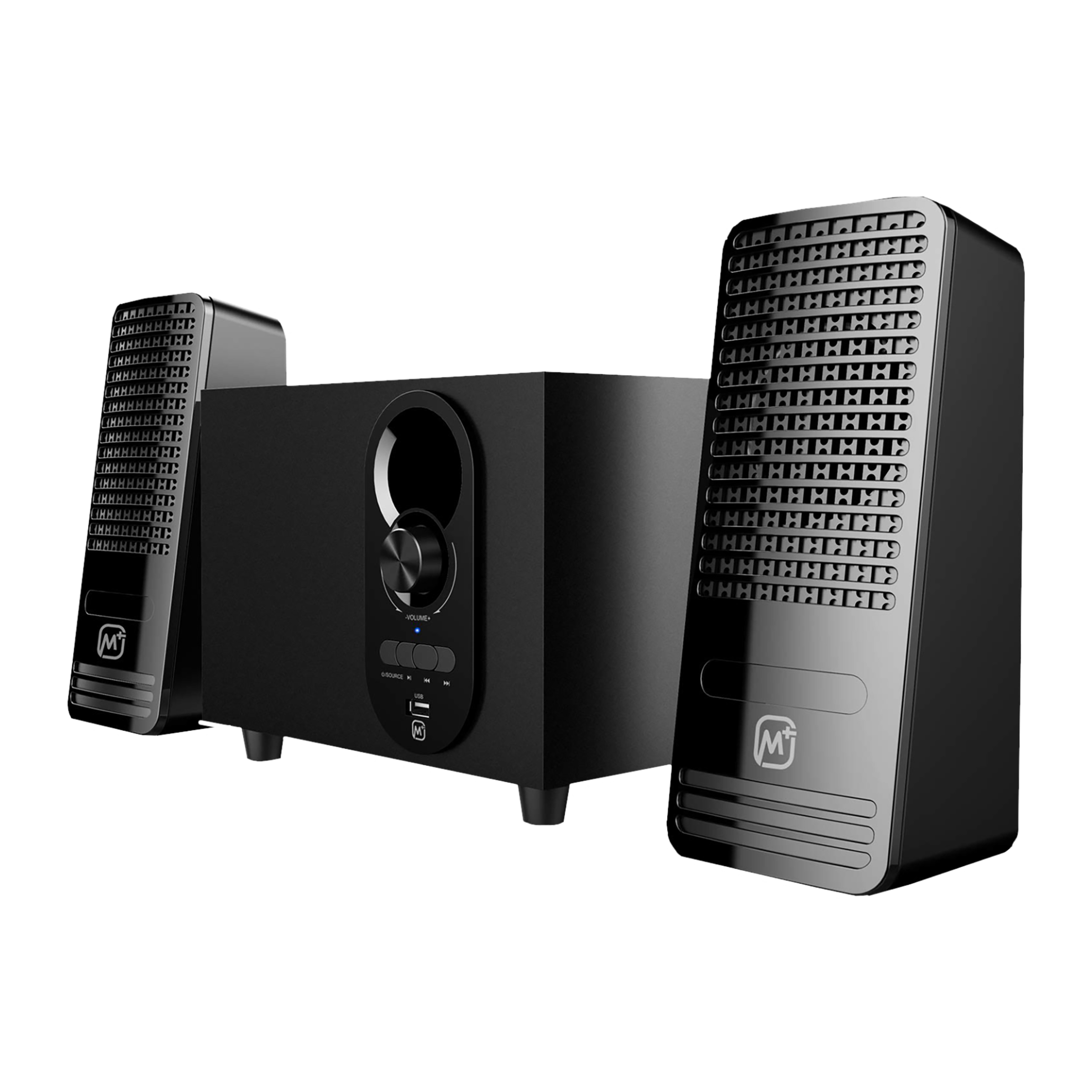 Matata 12W Multimedia Speaker (Loud & Clear Audio, 2.1 Channel, Black)_7