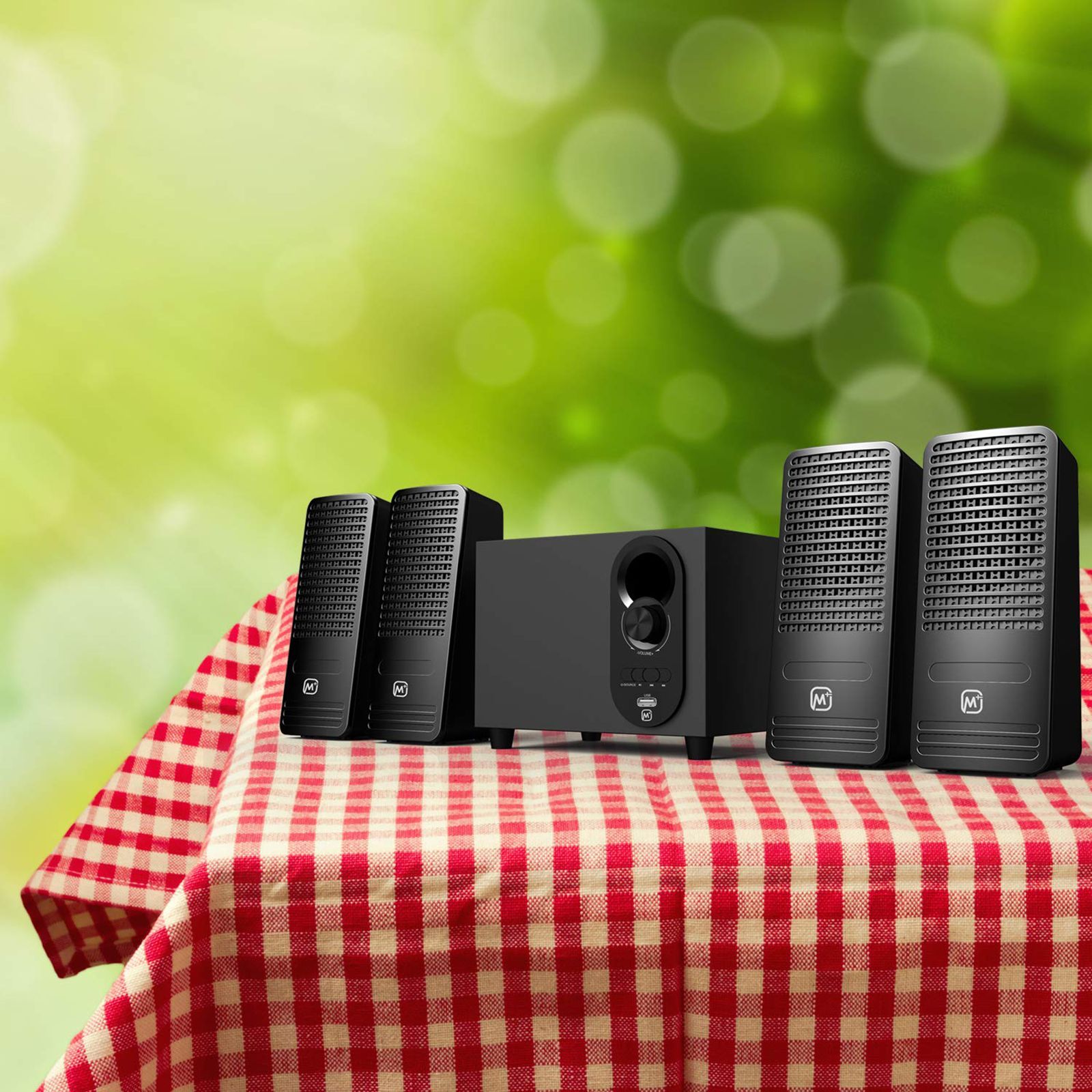 Matata 12W Multimedia Speaker (Loud & Clear Audio, 4.1 Channel, Black)_5