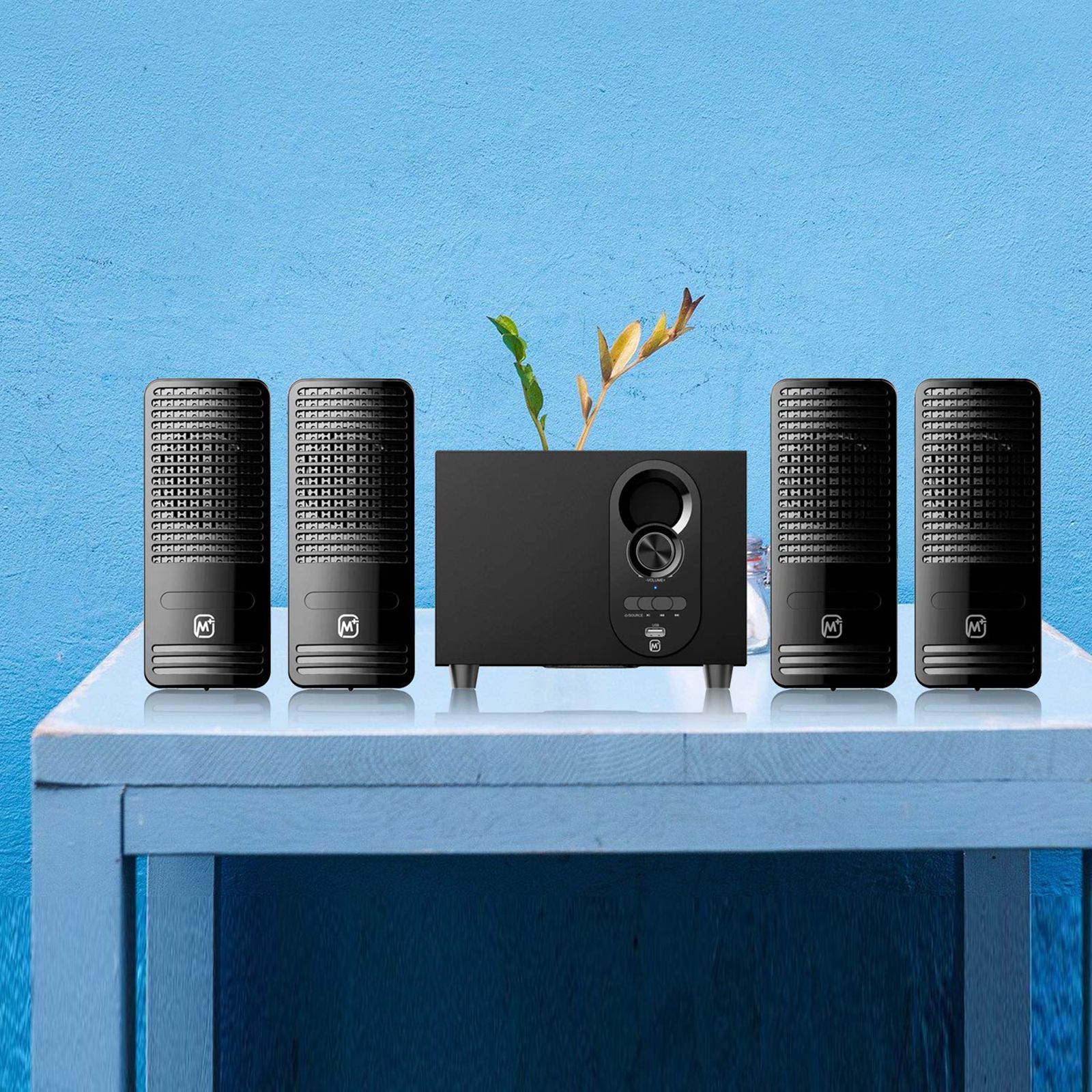 Matata 12W Multimedia Speaker (Loud & Clear Audio, 4.1 Channel, Black)_6