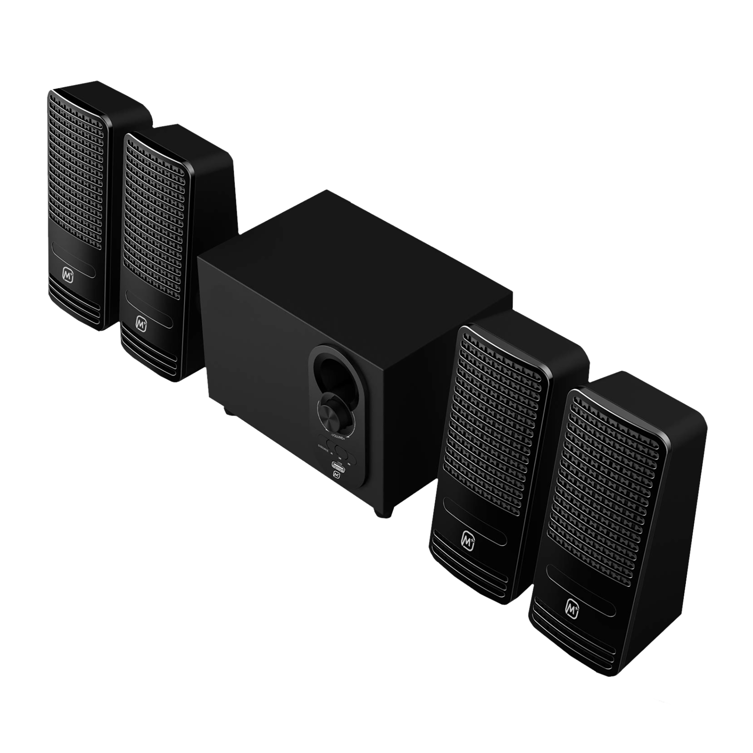 Matata 12W Multimedia Speaker (Loud & Clear Audio, 4.1 Channel, Black)_7