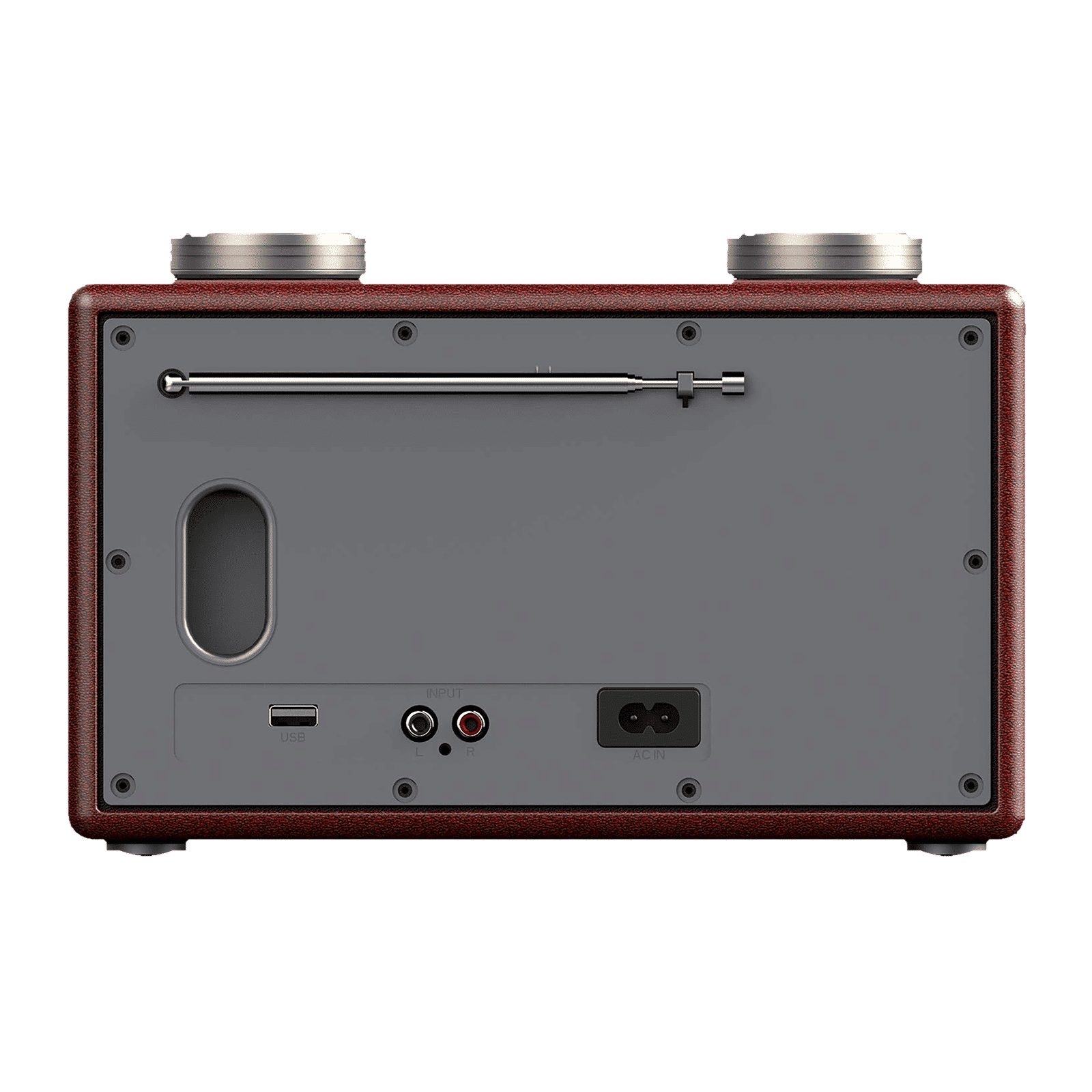 Matata 20W Portable Bluetooth Speaker (Treble & Bass Sound, 2.1 Channel, Brown/Silver)_3