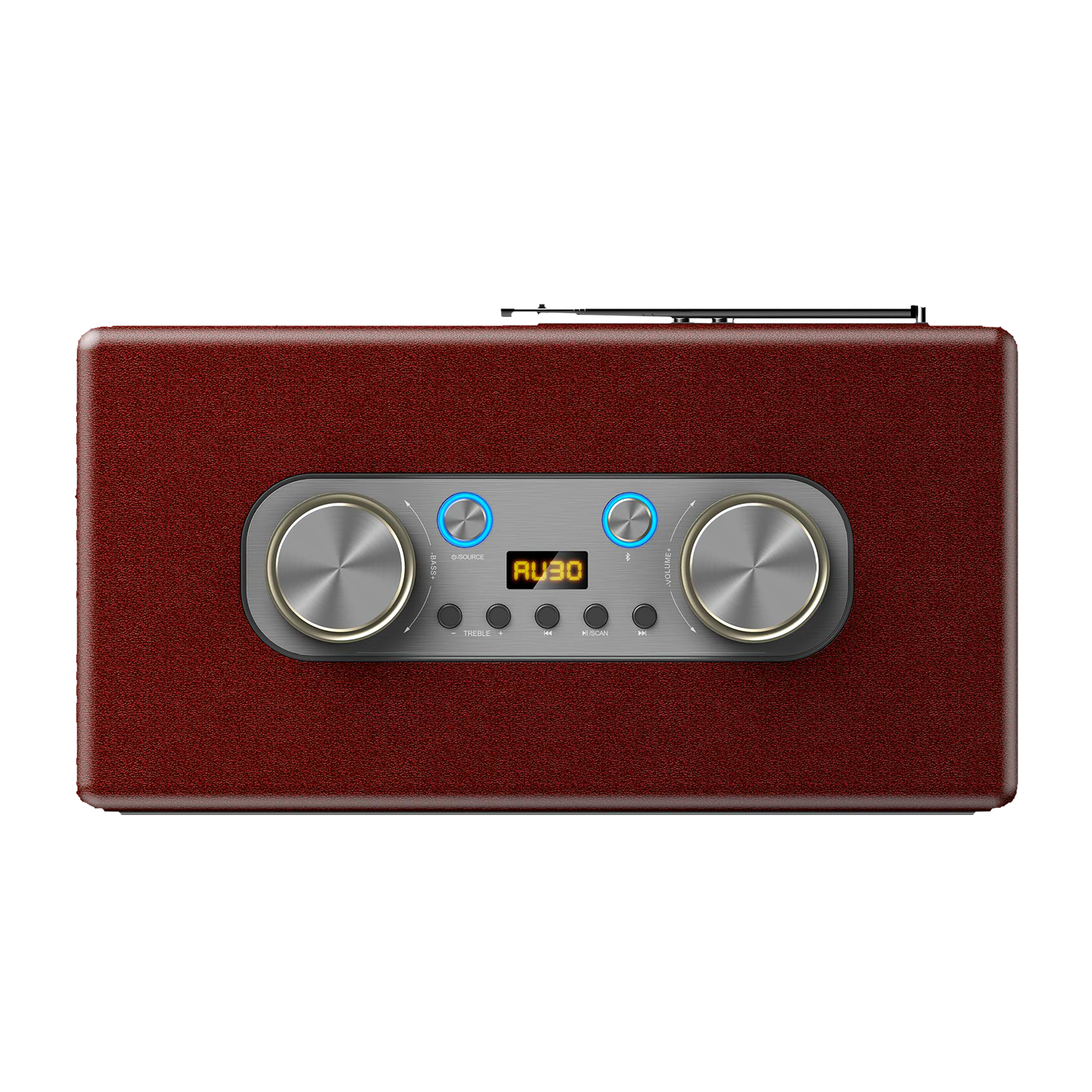 Matata MTMI17L 40W Portable Bluetooth Speaker (Treble and Bass Sound, 2.1 Channel, Brown and Silver)_4