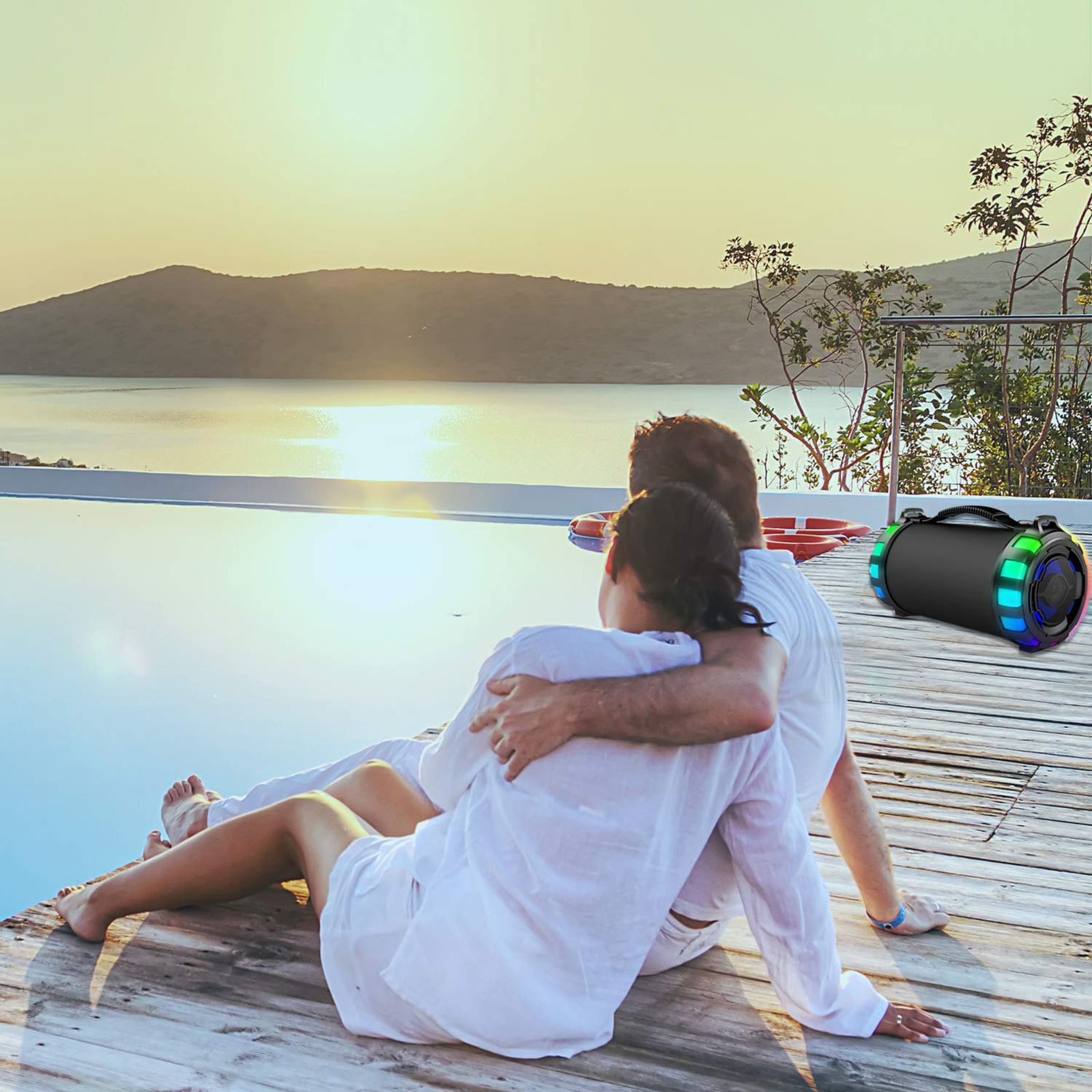 Matata 15W Portable Bluetooth Speaker (Multi Connectivity, 2.0 Channel, Black)_6