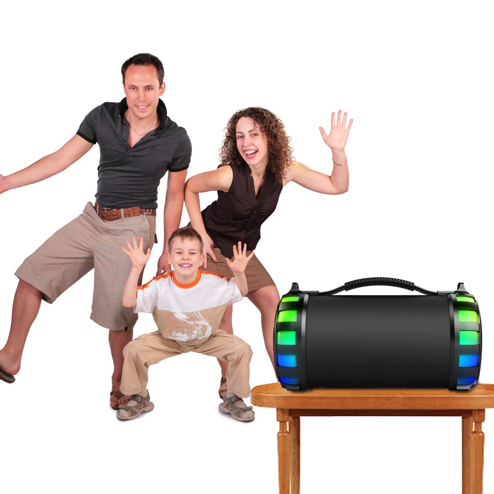 Matata 15W Portable Bluetooth Speaker (Multi Connectivity, 2.0 Channel, Black)_7