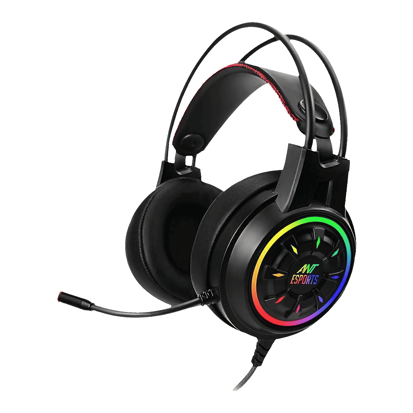 ANT ESPORTS H707 HD RGB Wired Gaming Headset with Active Noise Cancellation (50mm HD Drivers, Over Ear, Black) ANT ESPORTS H707 HD RGB Wired Gaming Headset with Active Noise Cancellation (50mm HD Drivers, Over Ear, Black)_1