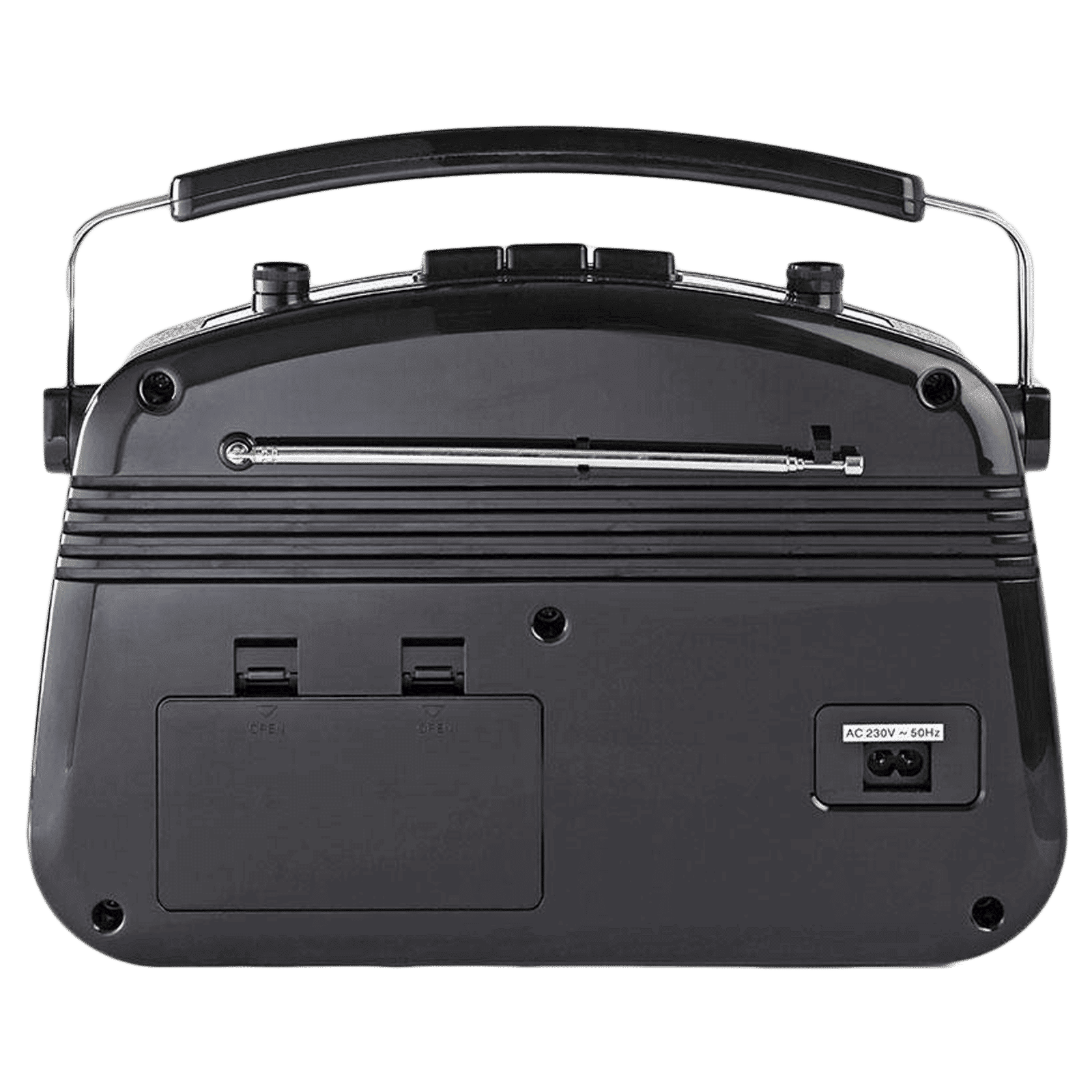 nedis Retro 4.5 Watts FM Player (Bass Booster, RDFM5000BK, Black)_5