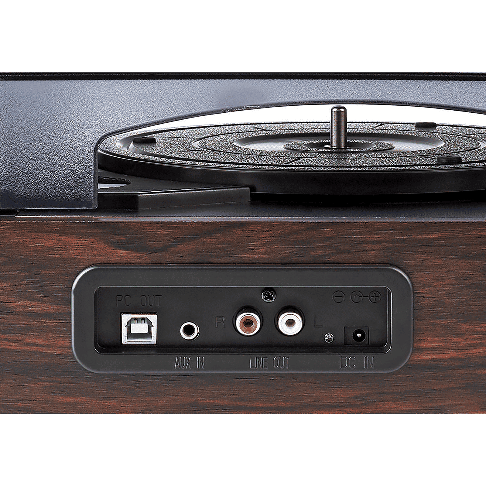 nedis 2.0 Channel 18 Watts Vinyl Record Player (Portable Breifcase, TURN220BN, Brown)_4