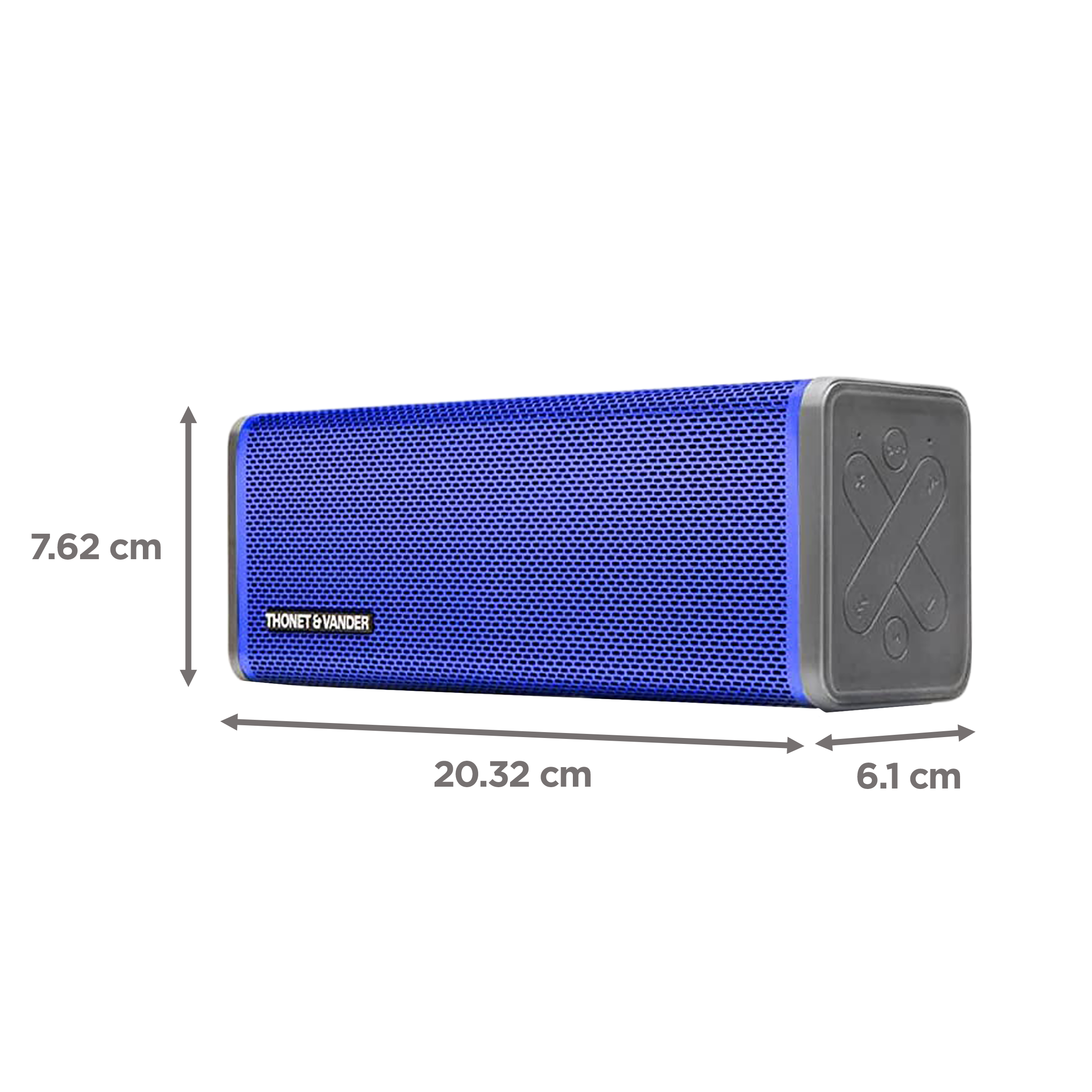 THONET & VANDER FREI 50W Portable Bluetooth Speaker (HD Sound, Blue)_3