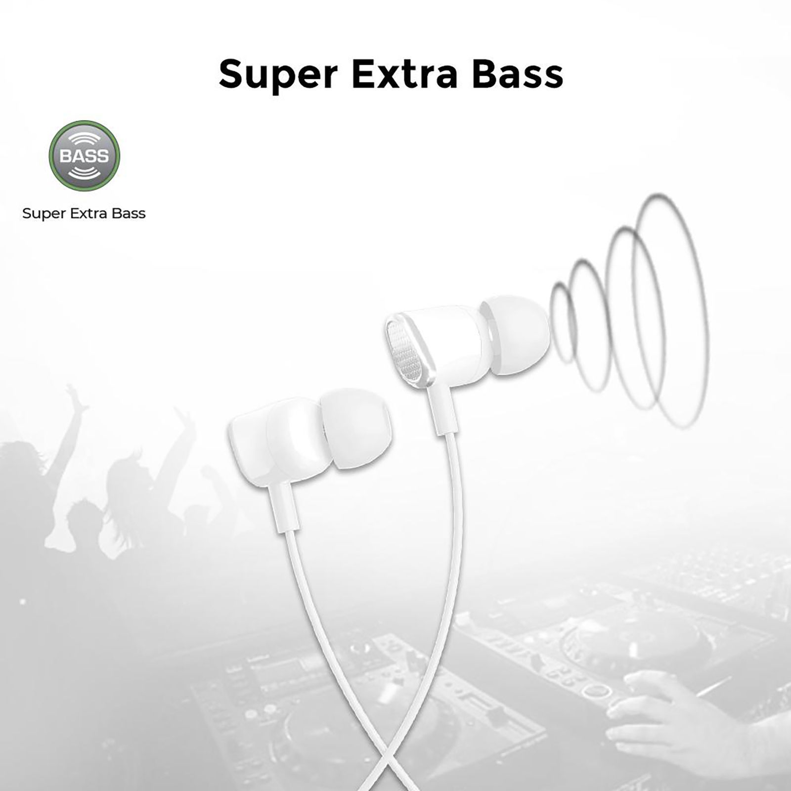 ultraprolink MoBass 2 UM1038WHT Wired Earphone with Mic (In Ear, White)_6