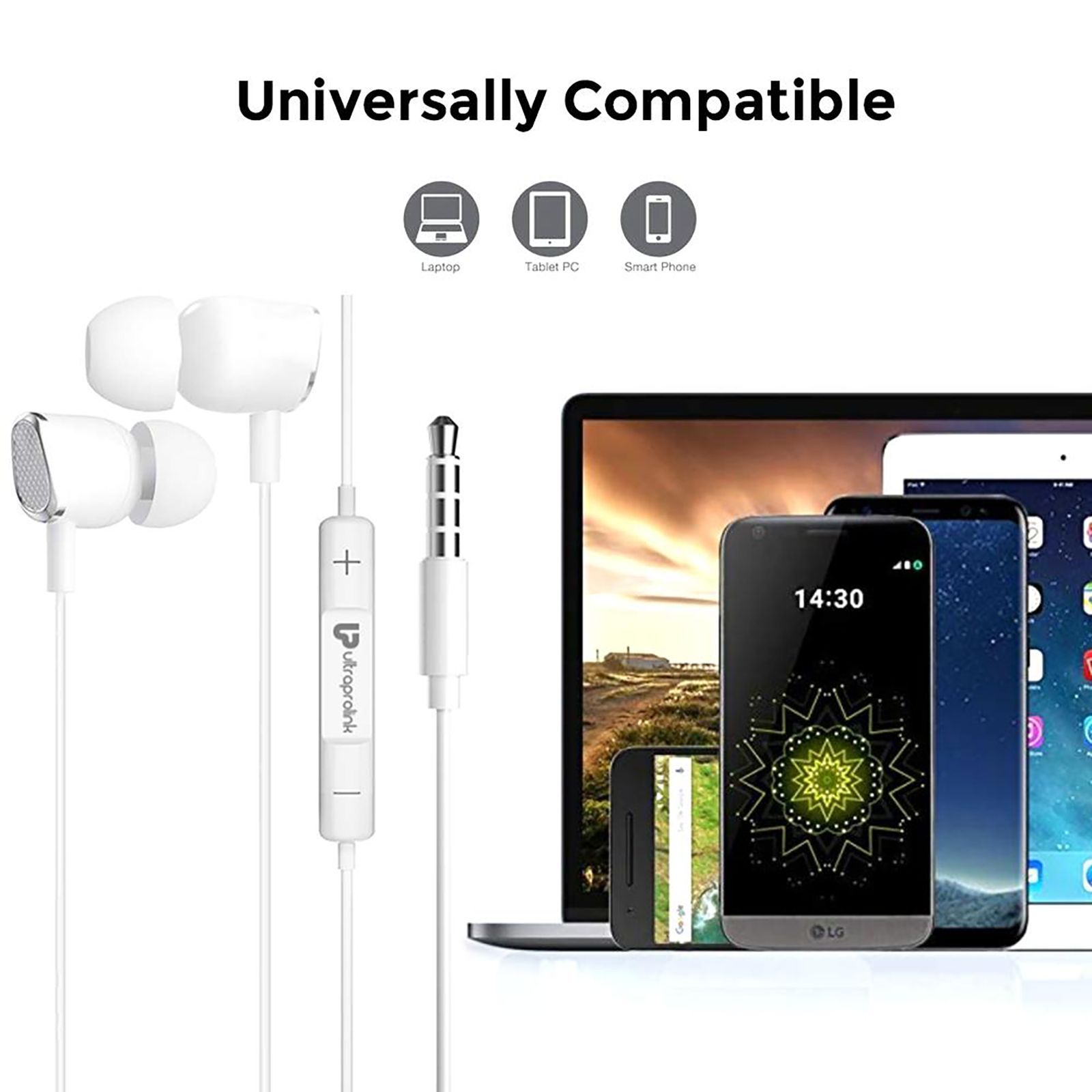 ultraprolink MoBass 2 UM1038WHT Wired Earphone with Mic (In Ear, White)_2