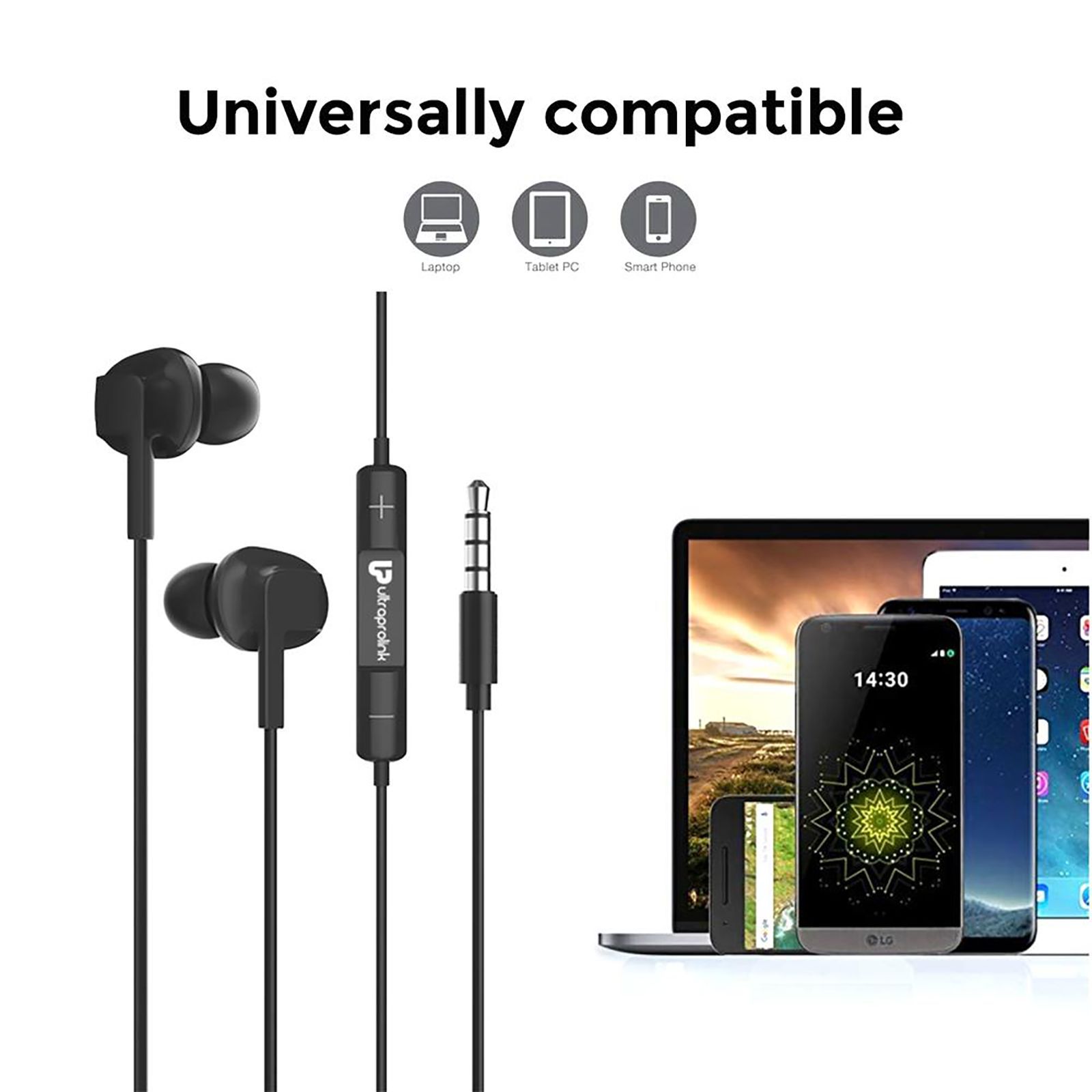 ultraprolink MoBass 4 UM1042BLK Wired Earphone with Mic (In Ear, Black) ultraprolink MoBass 4 UM1042BLK Wired Earphone with Mic (In Ear, Black)_2