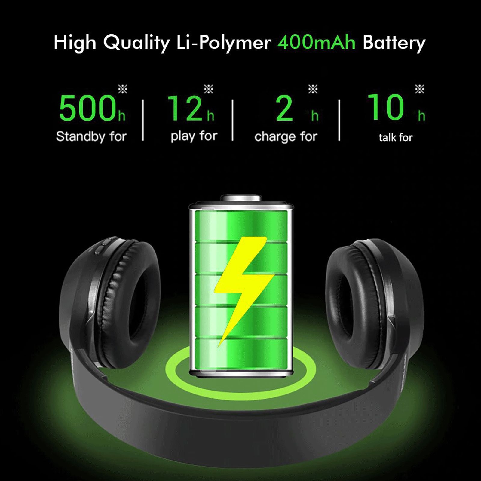 pTron Soundster Lite 140317802 Bluetooth Headphone with Mic (12 Hours Playback, Over Ear, Black) pTron Soundster Lite 140317802 Bluetooth Headphone with Mic (12 Hours Playback, Over Ear, Black)_10