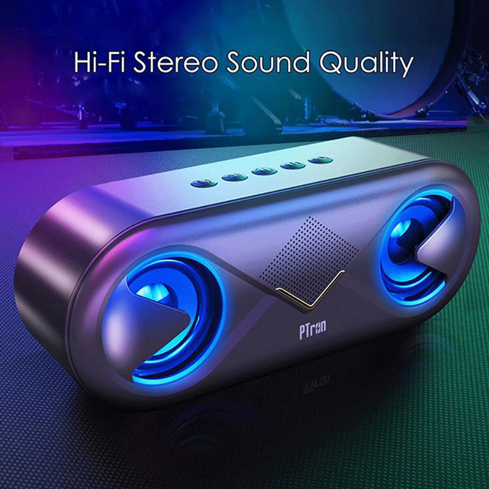 pTron Fusion 10W Portable Bluetooth Speaker (10 Hours Playtime, Black)_9