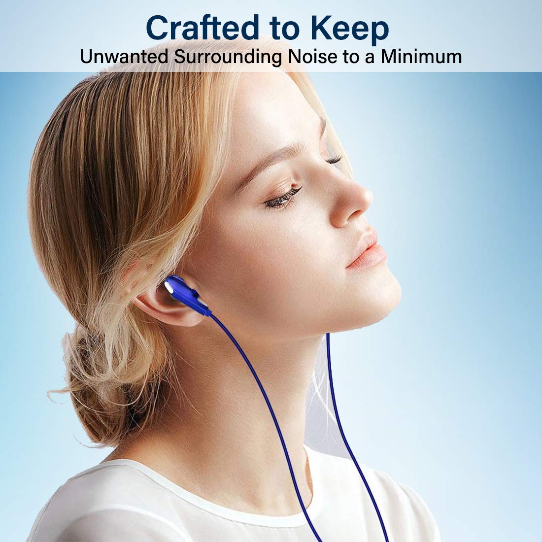 pTron Boom One 140317902 Wired Earphone with Mic (3.5mm Connector, In Ear, Blue)_6