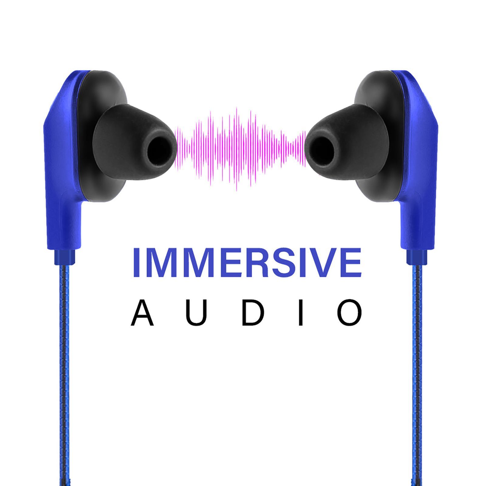 pTron Boom One 140317902 Wired Earphone with Mic (3.5mm Connector, In Ear, Blue)_4