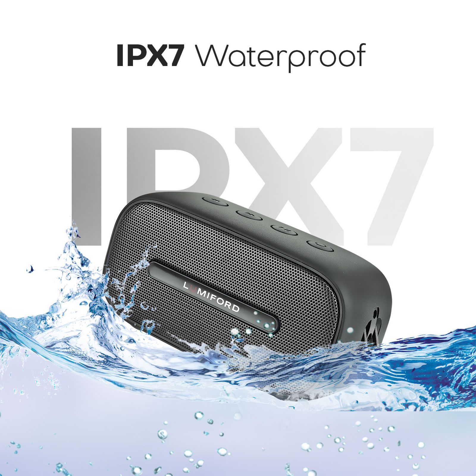 LUMIFORD BT13 5W Portable Bluetooth Speaker (IPX7 Waterproof, Built-in HD Microphone, Stereo Channel, Black)_10