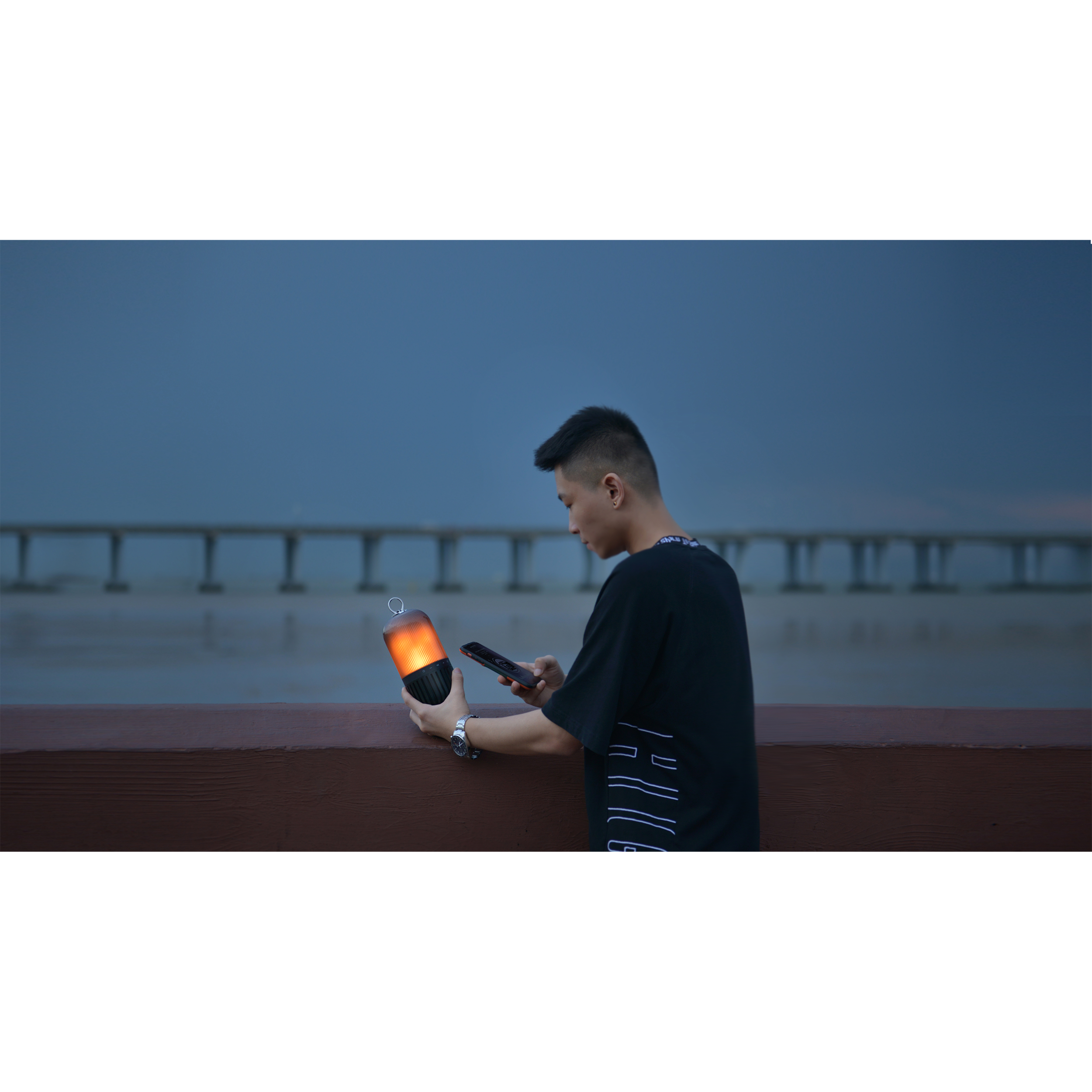 iGear BeDazzle 5 Watts Flame Atmosphere Speaker (Lamp + In-Built Bluetooth Speaker, iG-1063, Black)_7