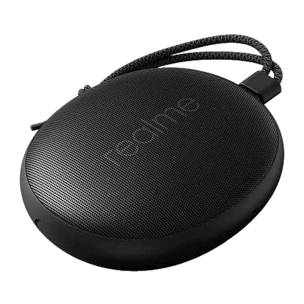 realme Cobble 5W Portable Bluetooth Speaker (IPX5 Water Resistant, Dynamic Bass Booster Driver, Stereo Channel, Metal Black)_8