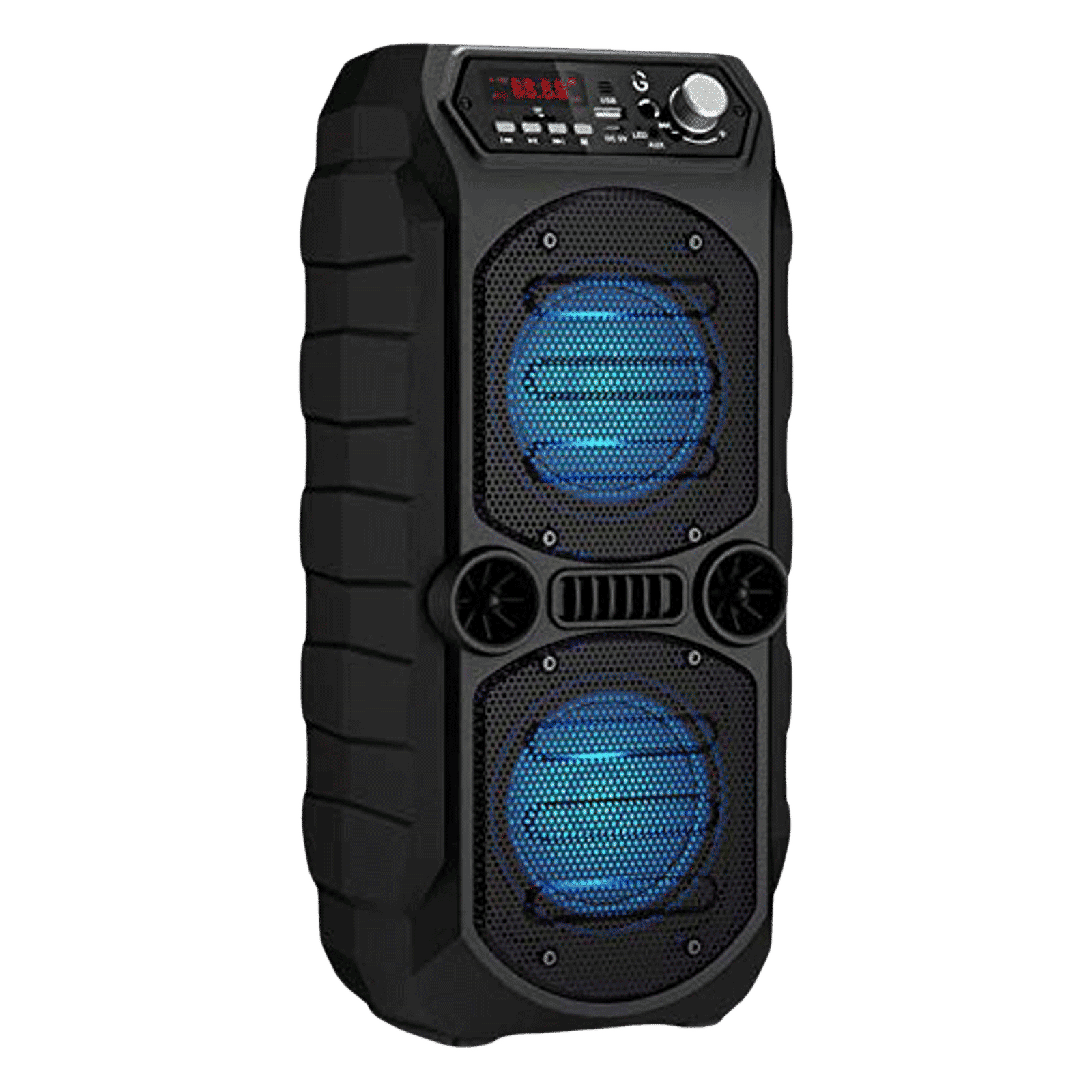 iGear Dynamo 16W Bluetooth Party Speaker with Mic (Built-in LED Light, 2.0 Channel, Black) iGear Dynamo 16W Bluetooth Party Speaker with Mic (Built-in LED Light, 2.0 Channel, Black)_1