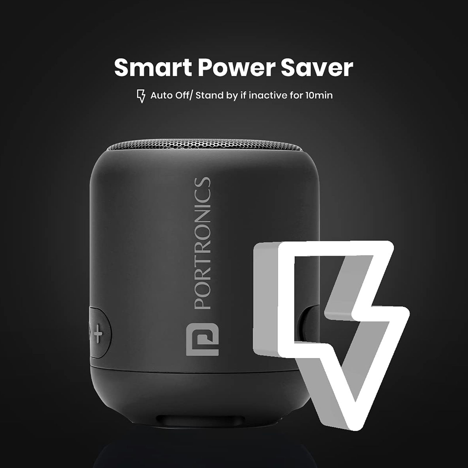 PORTRONICS SoundDrum1 10W Portable Bluetooth Speaker (6 Hours Playtime, Black) PORTRONICS SoundDrum1 10W Portable Bluetooth Speaker (6 Hours Playtime, Black)_6