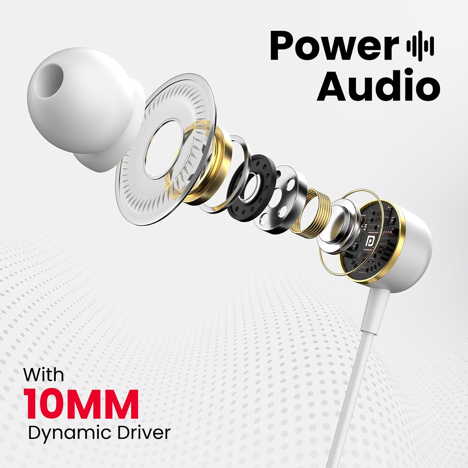 PORTRONICS Conch 10 POR 1418 Wired Earphone with Mic (In Ear, White)_4