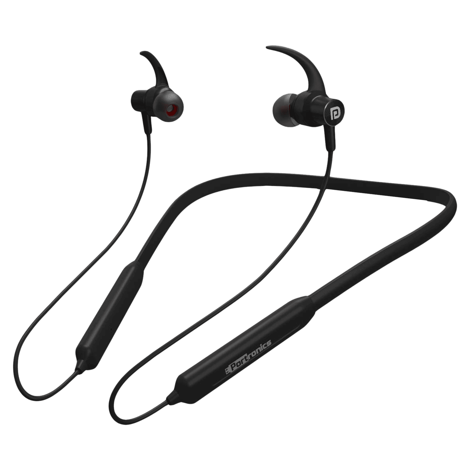 PORTRONICS Harmonics 216 POR 1186 Neckband with Noise Isolation (IPX5 Sweat Resistant, Stereo Sound, Black)_1