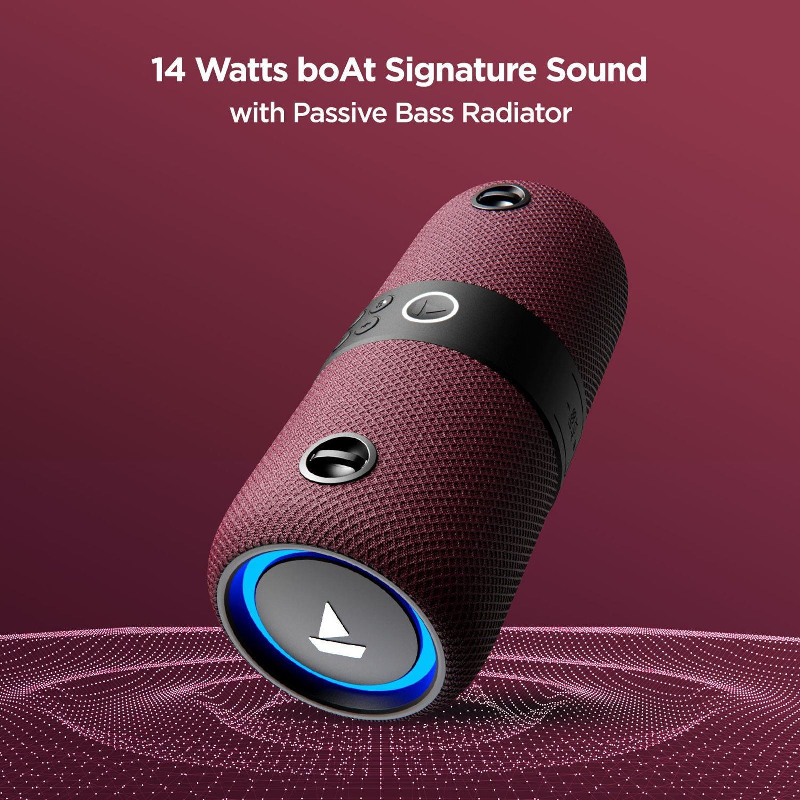 boAt Stone 1200 with Google & Siri Compatible Smart Speaker (IPX7 Water Resistant, Maroon)_10