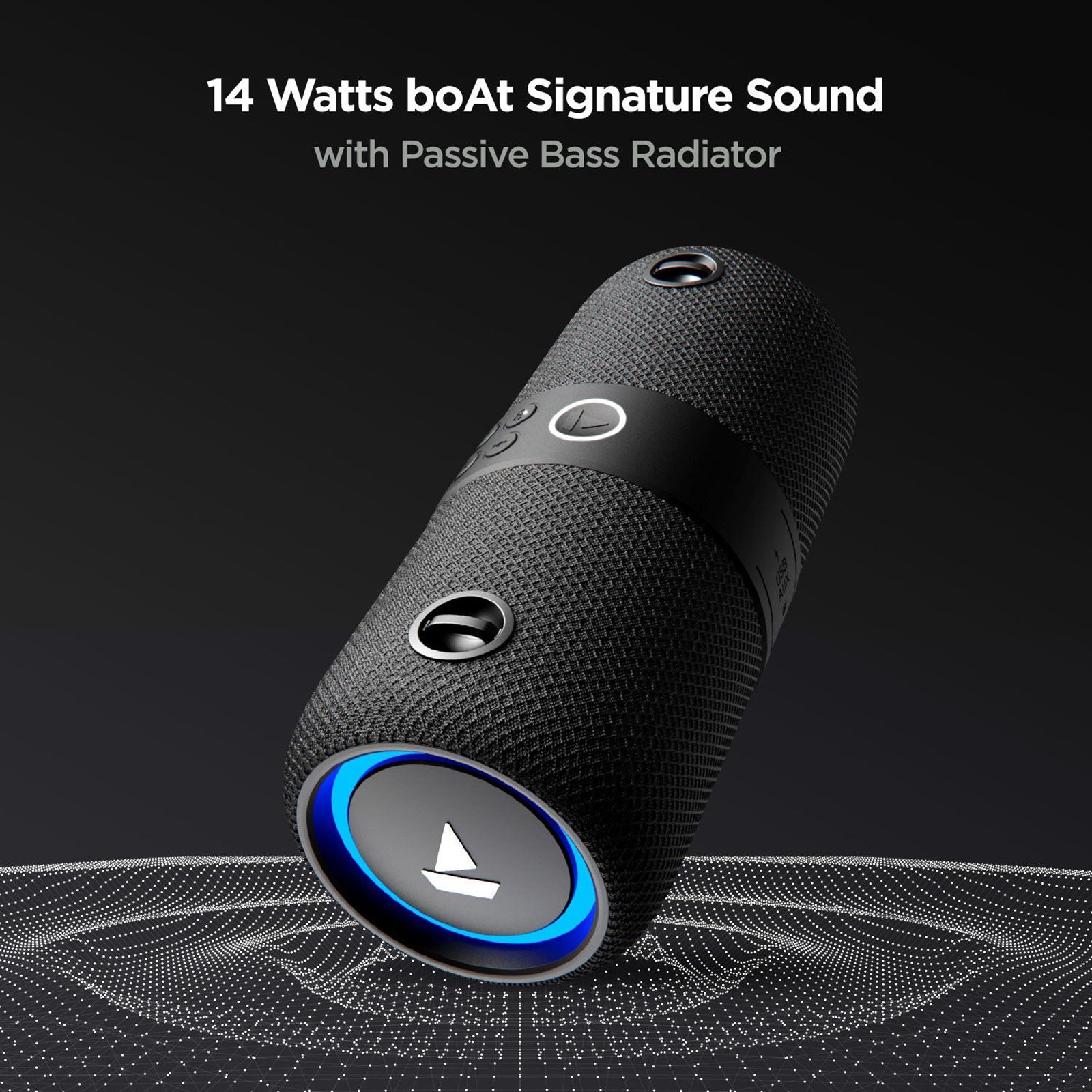 boAt Stone 1200 14W Portable Bluetooth Speaker (IPX7 Waterproof, 9 Hours Playtime, 2.0 Channel, Black)_9