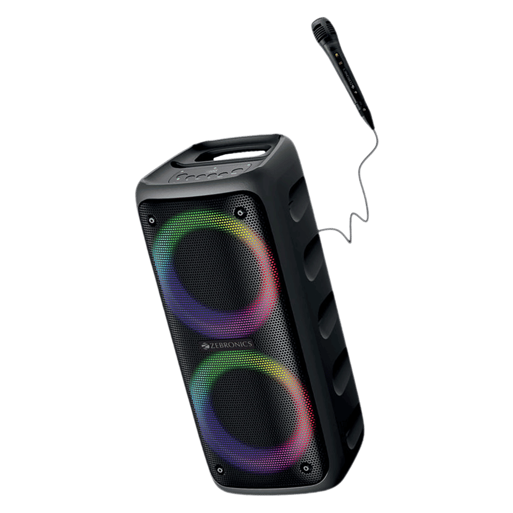 ZEBRONICS Zeb-Barrel 200 40W Bluetooth Party Speaker (RGB Light, Stereo Channel, Black)_4
