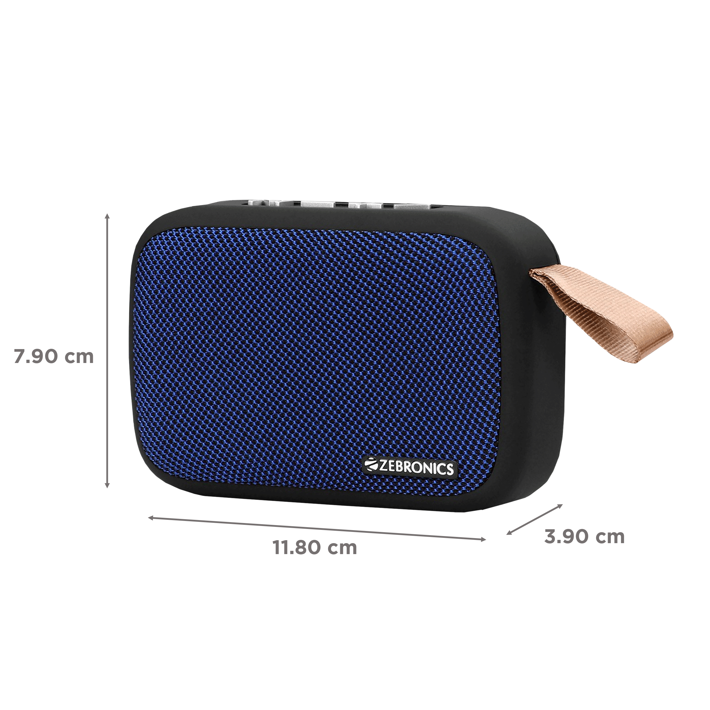 ZEBRONICS Zeb-Delight 3W Portable Bluetooth Speaker (7 Hours Playtime, 3.1 Channel, Blue)_3