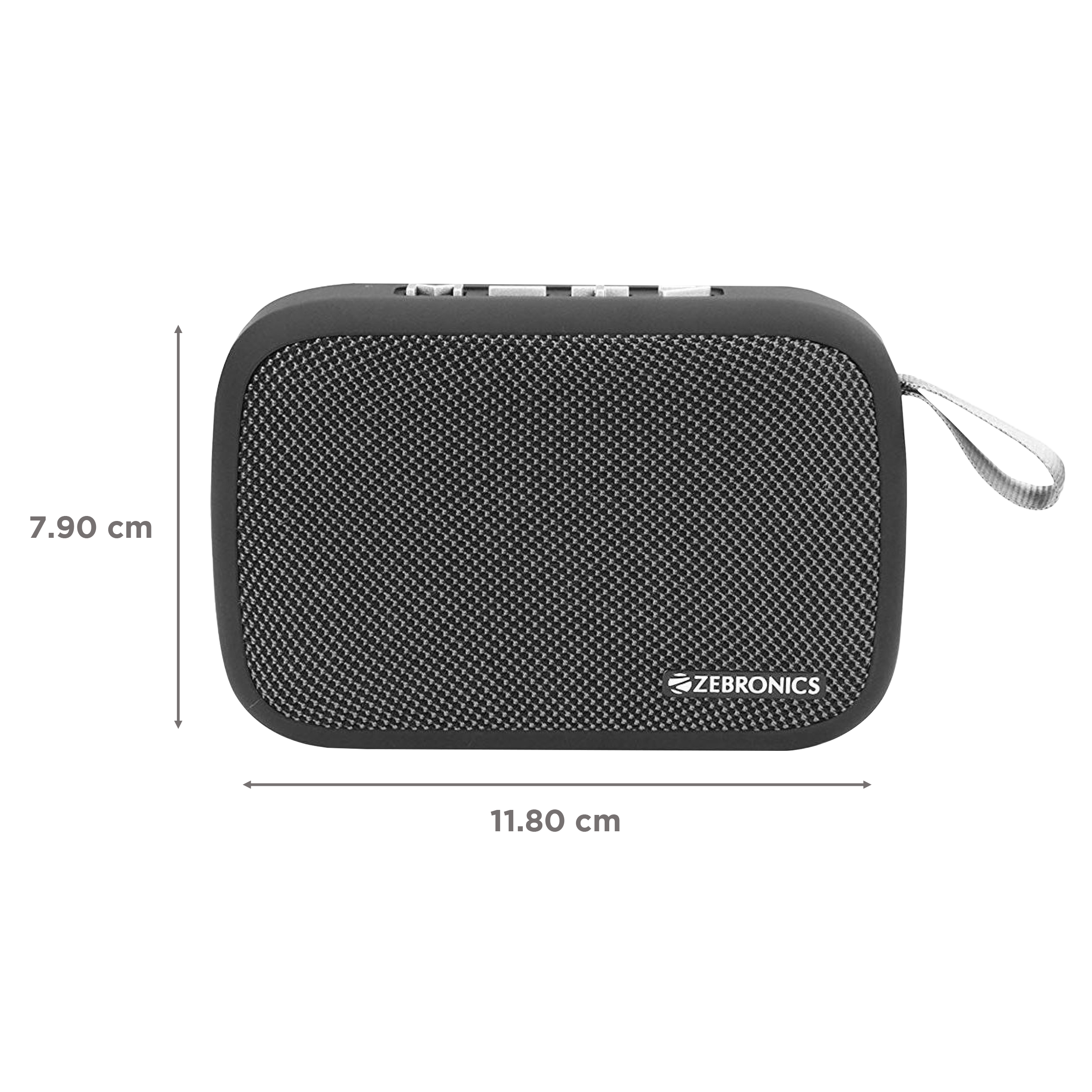 ZEBRONICS Zeb-Delight 3W Portable Bluetooth Speaker (7 Hours Playtime, 3.1 Channel, Gray)_3