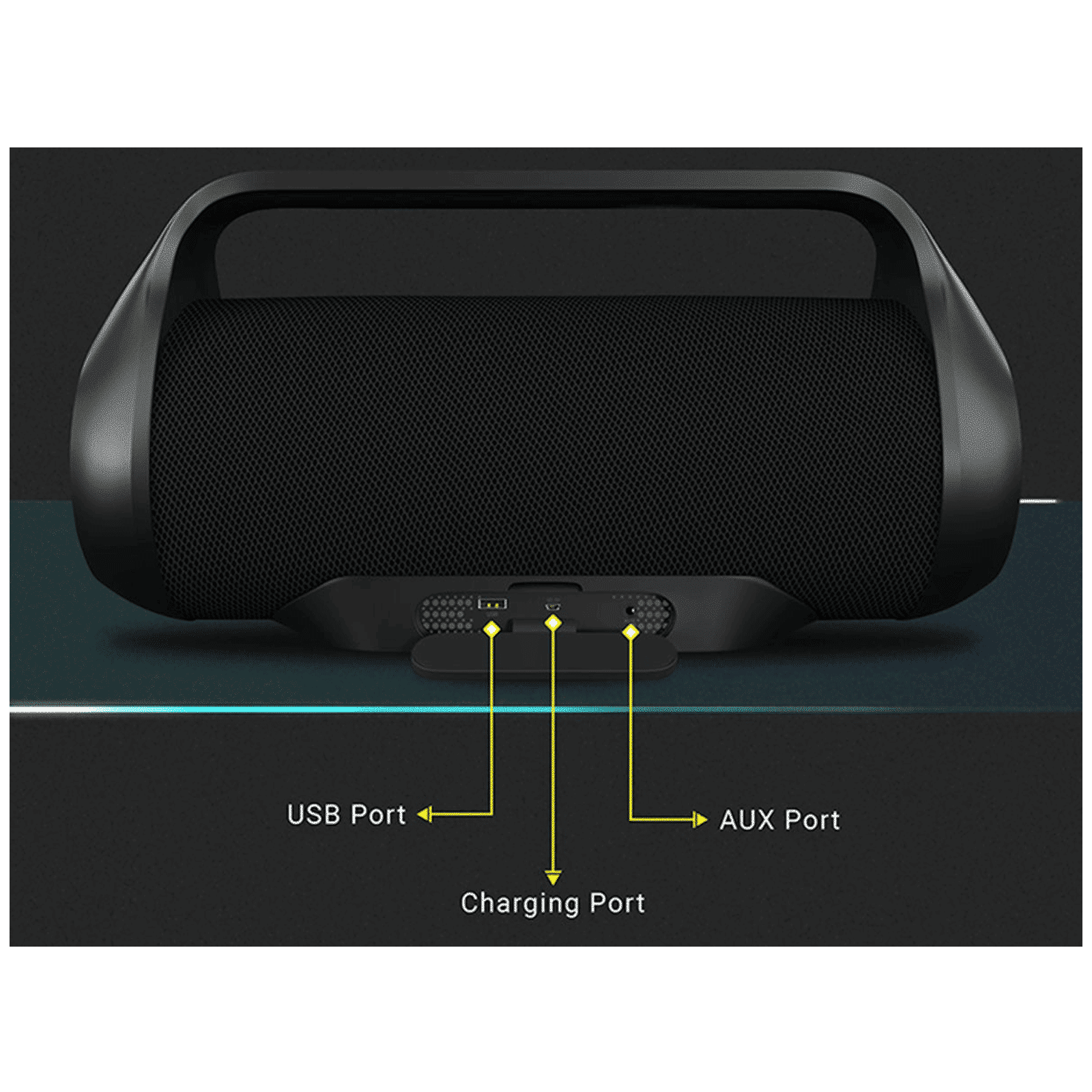 ZEBRONICS Zeb-Sound Feast 300 48W Bluetooth Party Speaker (Voice Assistant Support, Stereo Channel, Black)_11