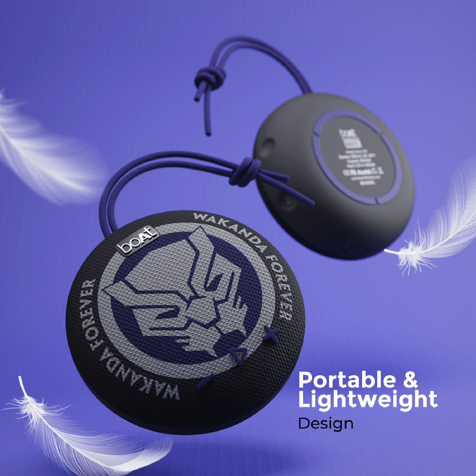 boAt Marvel Stone 190 5 Watts Portable Bluetooth Speaker (IPX7 Waterproof, 52mm Full Range Driver, King's Black)_4