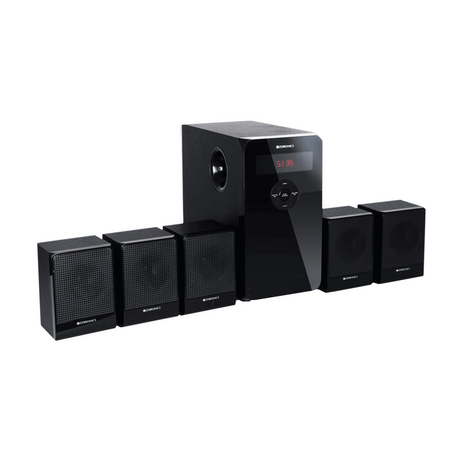 ZEBRONICS Zeb-BT6591RUCF 70W Multimedia Speaker (Built-in FM Radio, 5.1 Channel, Black) ZEBRONICS Zeb-BT6591RUCF 70W Multimedia Speaker (Built-in FM Radio, 5.1 Channel, Black)_1