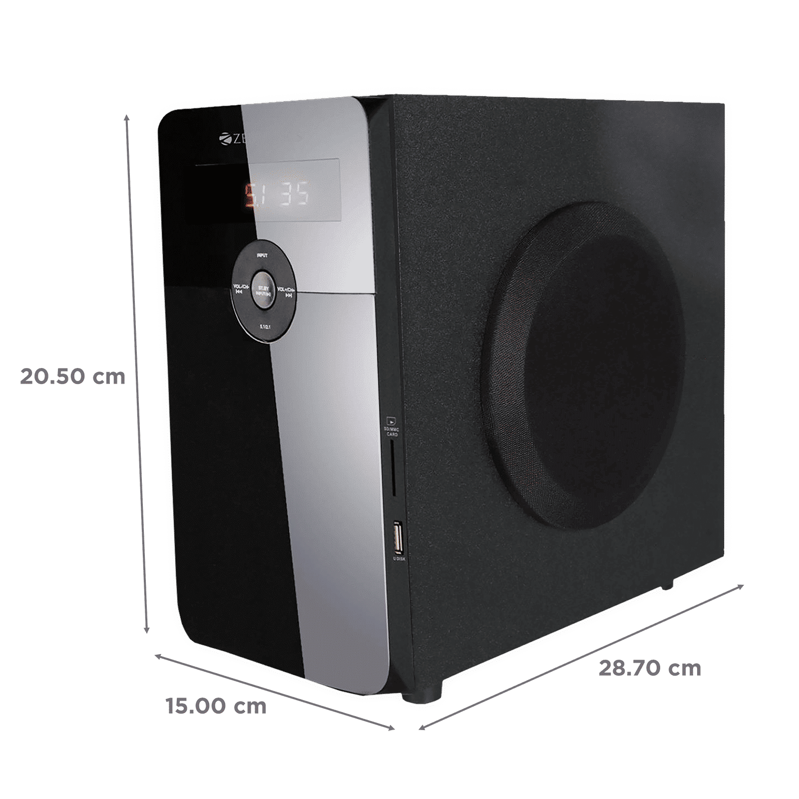 ZEBRONICS Zeb-BT6591RUCF 70W Multimedia Speaker (Built-in FM Radio, 5.1 Channel, Black) ZEBRONICS Zeb-BT6591RUCF 70W Multimedia Speaker (Built-in FM Radio, 5.1 Channel, Black)_3