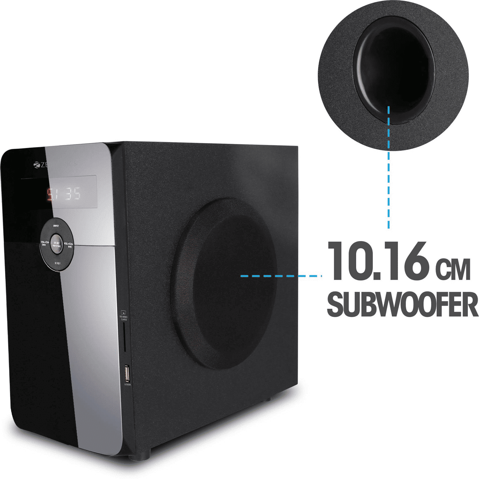 ZEBRONICS Zeb-BT6591RUCF 70W Multimedia Speaker (Built-in FM Radio, 5.1 Channel, Black) ZEBRONICS Zeb-BT6591RUCF 70W Multimedia Speaker (Built-in FM Radio, 5.1 Channel, Black)_6