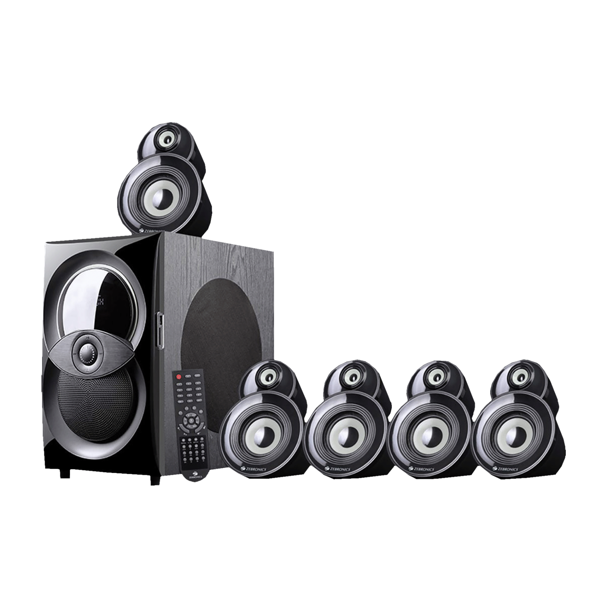 ZEBRONICS Zeb-Monic 140W Multimedia Speaker (Built-in FM Radio, 5.1 Channel, Black)_5