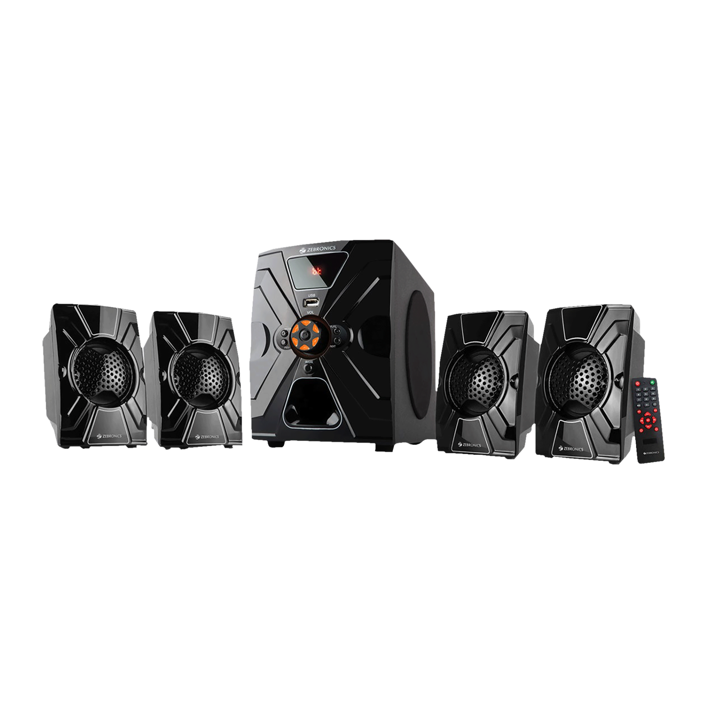 ZEBRONICS Zeb-Lovely 60W Multimedia Speaker (Built-in FM Radio, 4.1 Channel, Black) ZEBRONICS Zeb-Lovely 60W Multimedia Speaker (Built-in FM Radio, 4.1 Channel, Black)_4