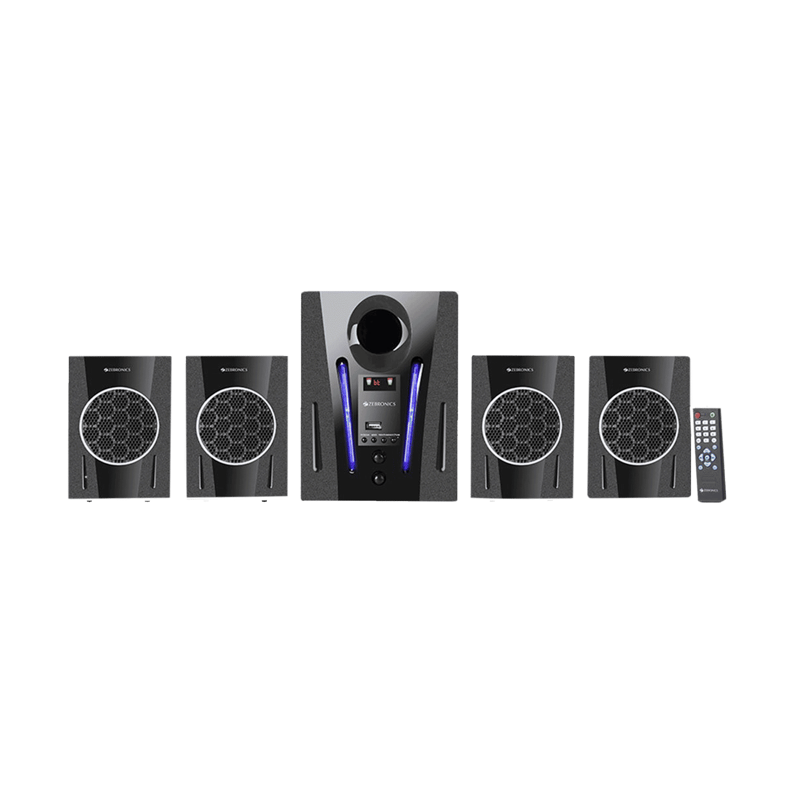 ZEBRONICS Zeb-BT2750RUF 60W Multimedia Speaker (Built-in FM Radio, 4.1 Channel, Black)_1