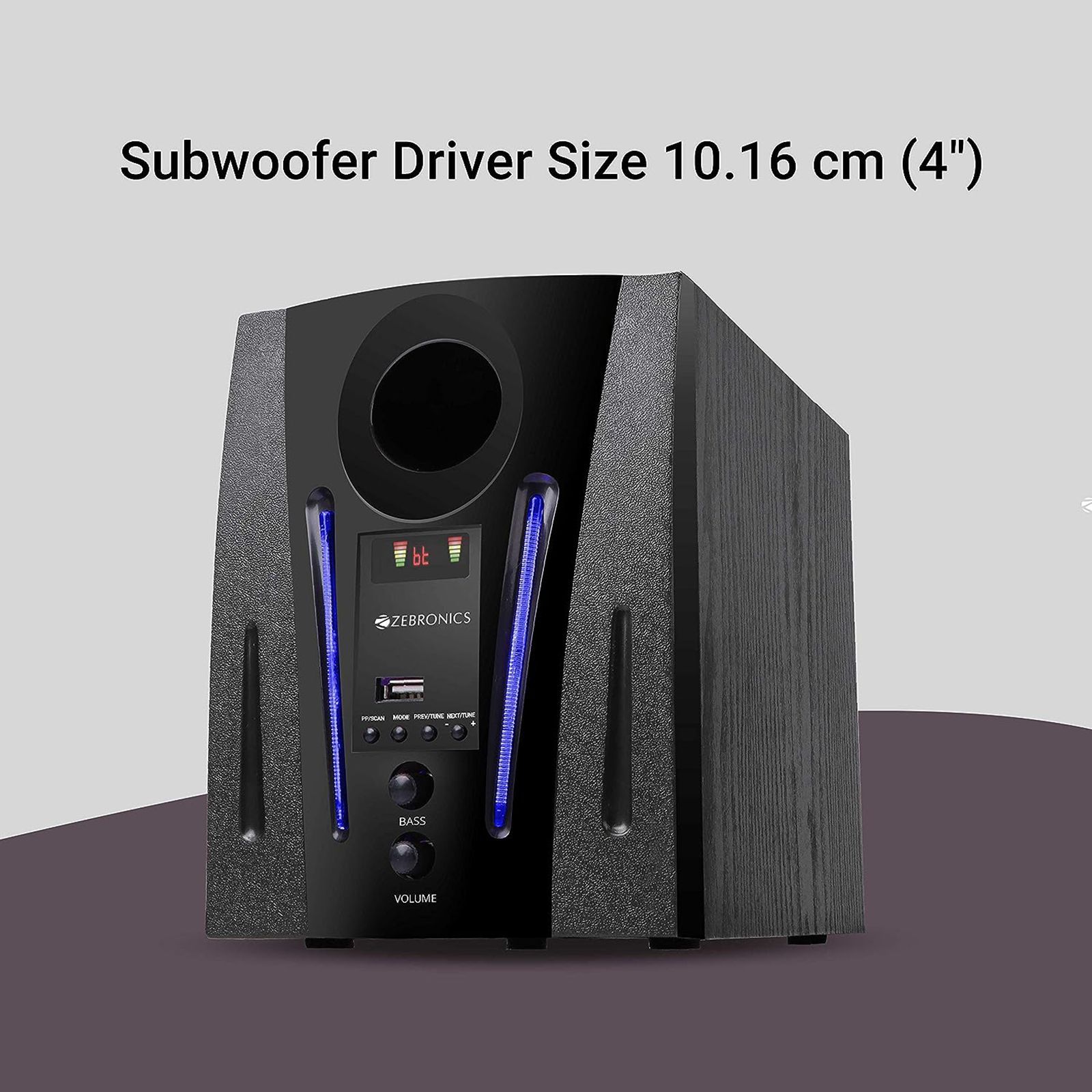 ZEBRONICS Zeb-BT2750RUF 60W Multimedia Speaker (Built-in FM Radio, 4.1 Channel, Black)_5
