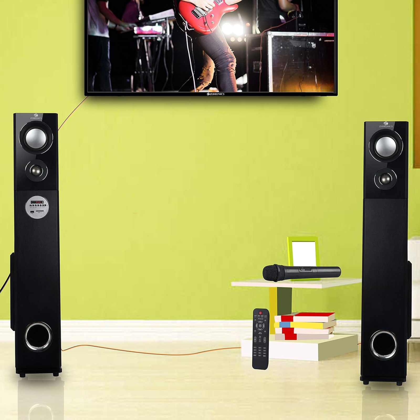 ZEBRONICS Zeb-BT9500 100W Multimedia Speaker (LED Display, 2.0 Channel, Black)_6