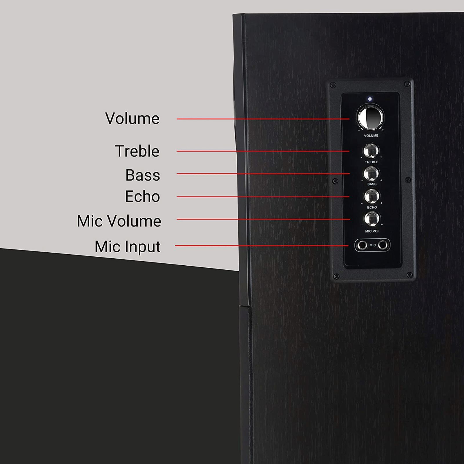 ZEBRONICS Zeb-BT9500 100W Multimedia Speaker (LED Display, 2.0 Channel, Black)_7