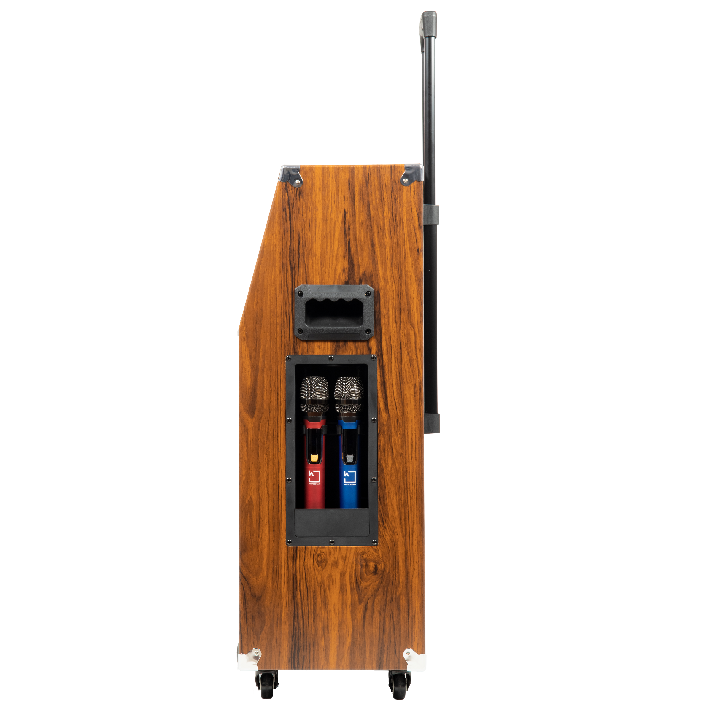 WHITE SQUARE 50W Bluetooth Party Speaker with Mic (Dust Proof Resistant, Stereo Channel, Brown)_12